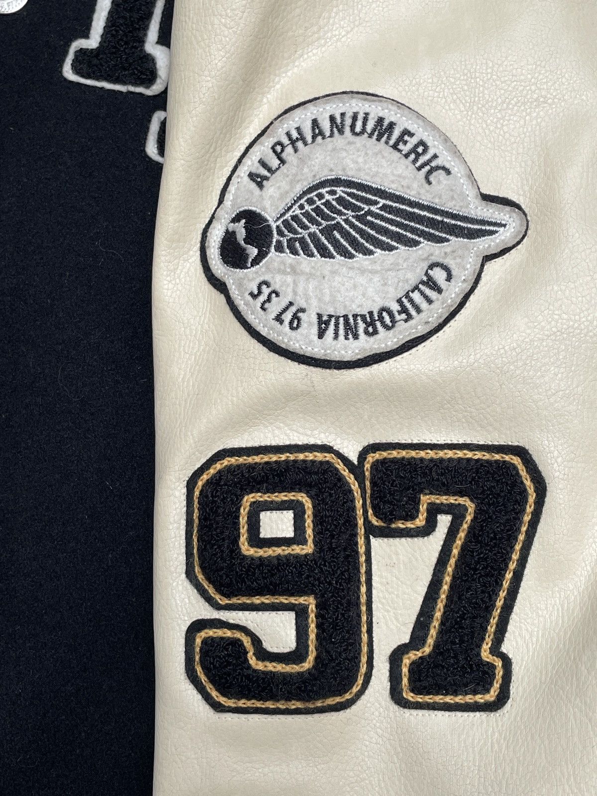 Alphanumeric Rare Vintage Brand Alphanumeric Leather Varsity Jacket 2000s Size US M / EU 48-50 / 2 - 10 Thumbnail