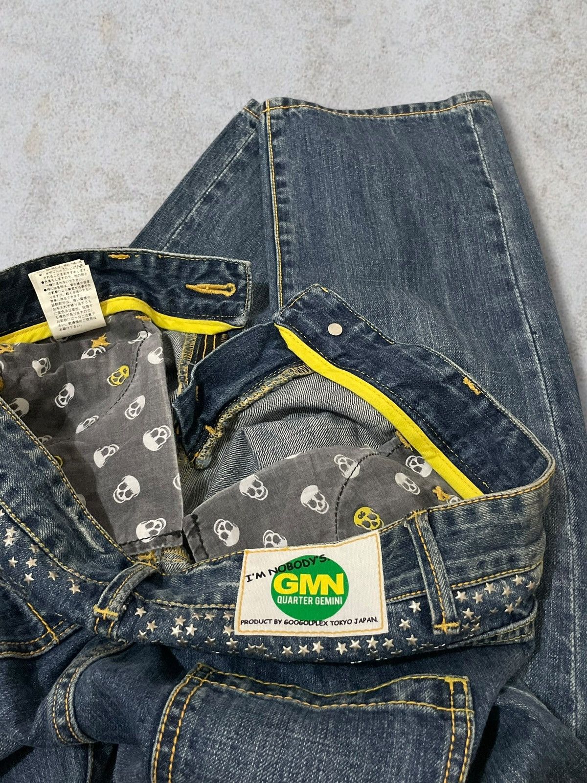 Japanese Brand Japanese GMN Quarter Gemini Stars Sprinkle Punk Jeans Size 30" / US 8 / IT 44 - 9 Thumbnail