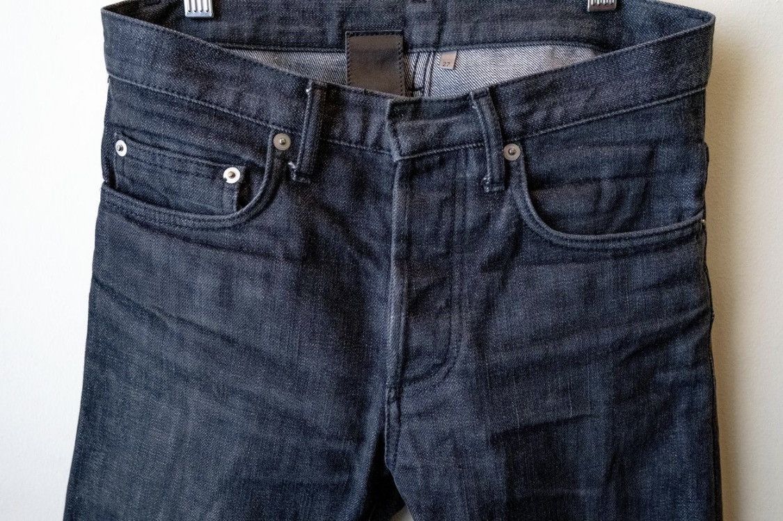 Dior AW05 21cm Hedi Black Denim Size US 27 - 3 Thumbnail