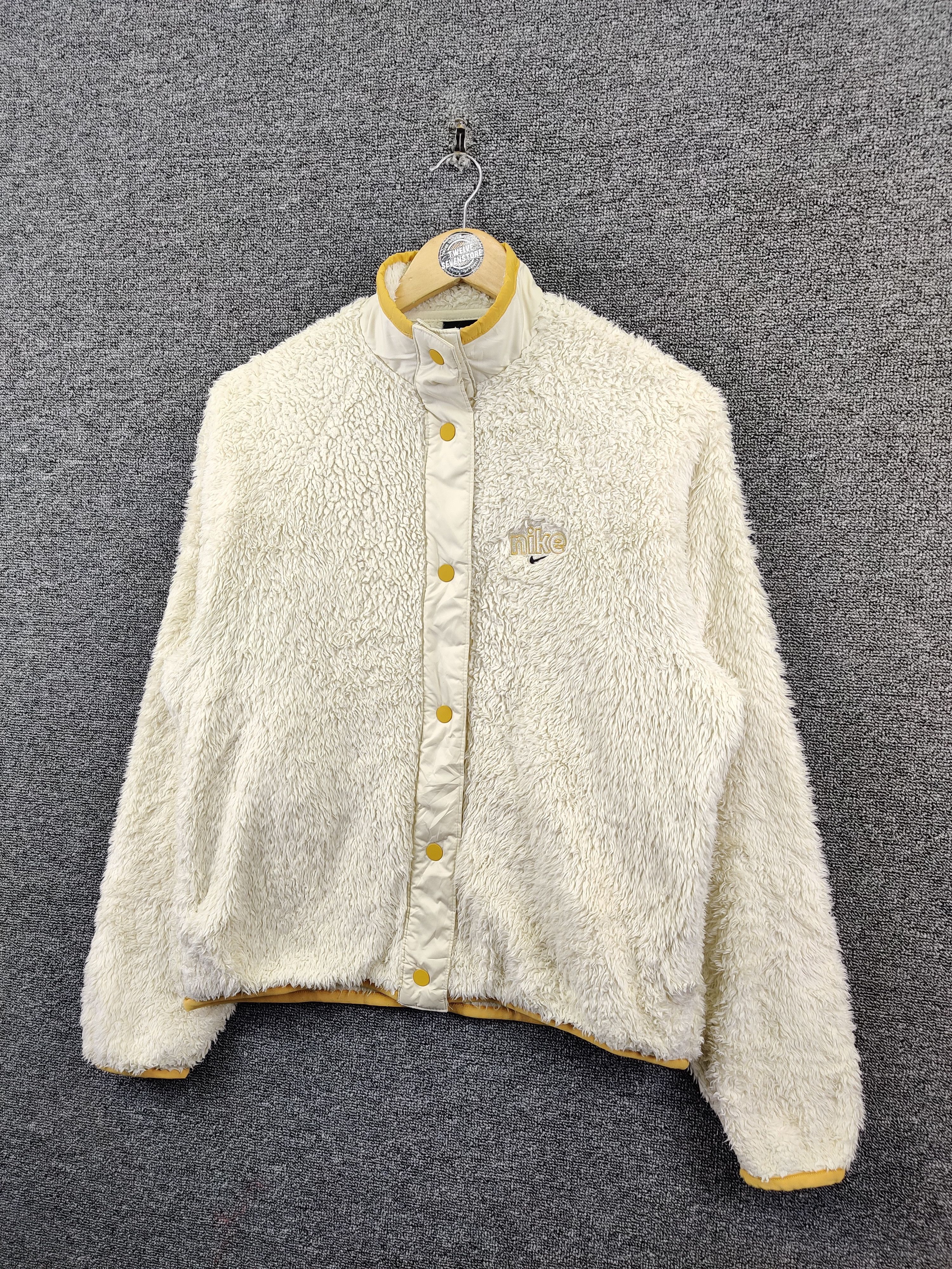 Nike Vintage Nike Fleece Button Ups Jacket Size US L / EU 52-54 / 3 - 2 Thumbnail