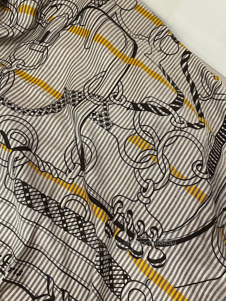 Hermes Hermes size 138×138cm Grey patterned cashmere scarf Size ONE SIZE - 8 Thumbnail