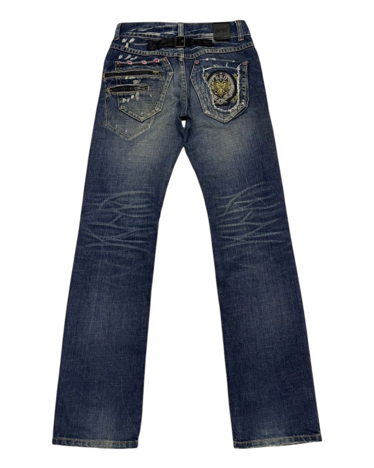 If Six Was Nine 🔥RED PEPPER DISTRESSED DENIM DOUBLE POCKET PUNK JEAN Size US 30 / EU 46 - 8 Thumbnail