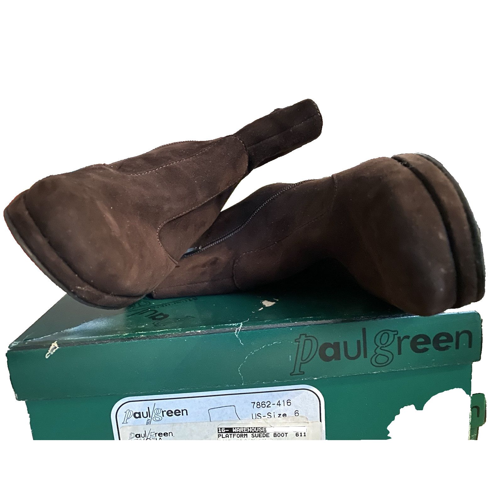 Other Paul Green Rimona Dark Brown Suede Plateform Boots sz 6 Size US 6 / IT 36 - 5 Thumbnail