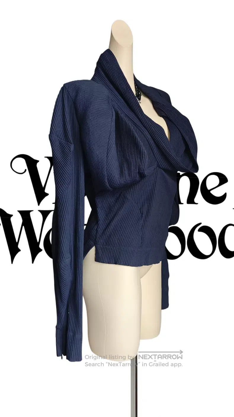 Vivienne Westwood Vivienne Westwood Blue Bud Deformation Shirt Size XS / US 0-2 / IT 36-38 - 5 Thumbnail