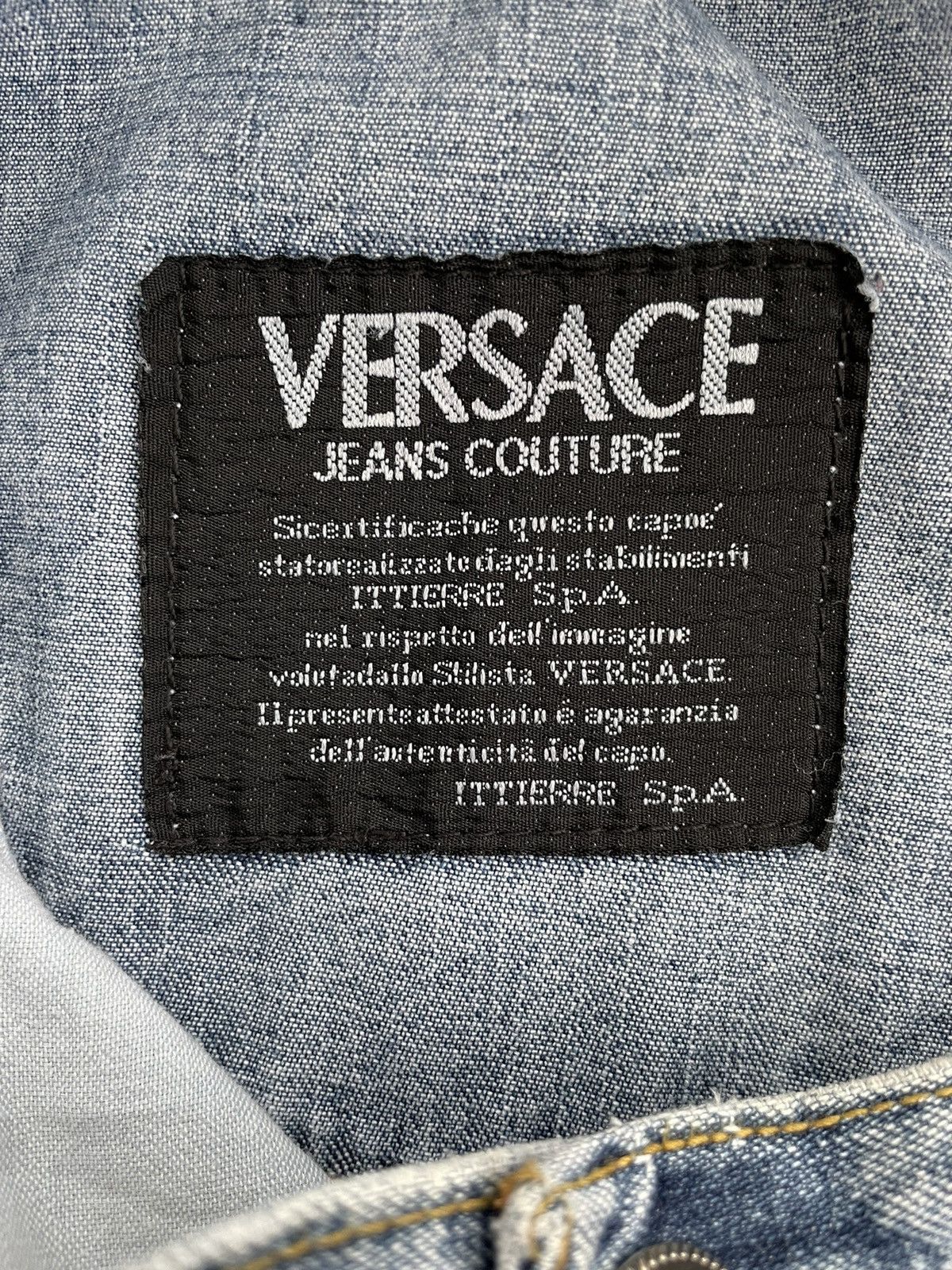 Designer × Versace Jeans Couture × Vintage Vintage Versace Archive Denim Jeans Blue Pants 90s 80s Size US 32 / EU 48 - 8 Thumbnail