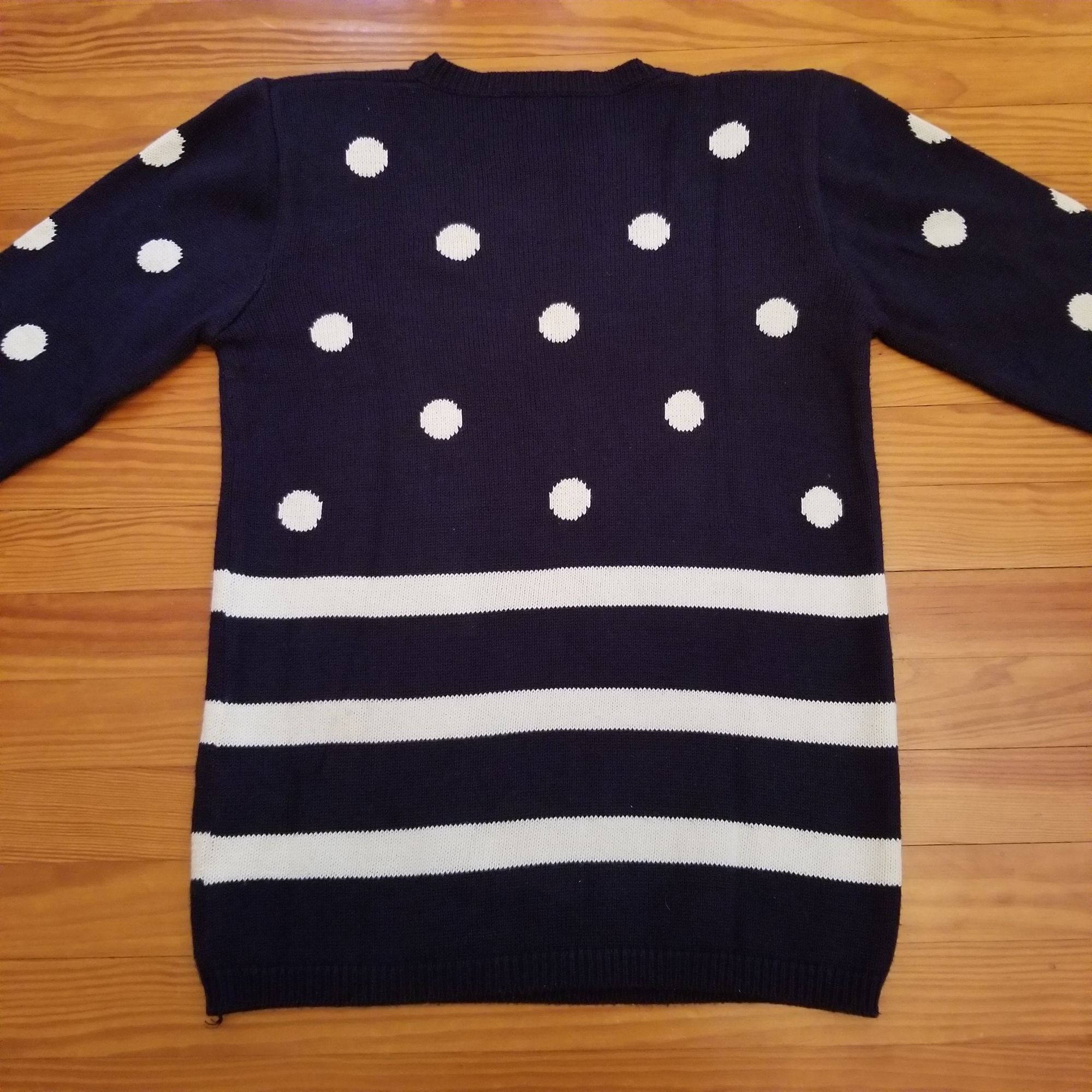 Other Susan Bristol S Vintage 90s Pullover Sweater Floral Polka Do Size S / US 4 / IT 40 - 2 Thumbnail