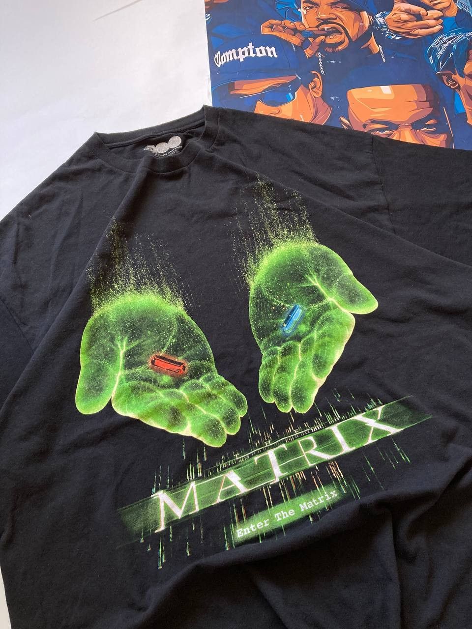 Warner Bros Rare Matrix Movie Enter The Matrix Tee Size US L / EU 52-54 / 3 - 2 Thumbnail