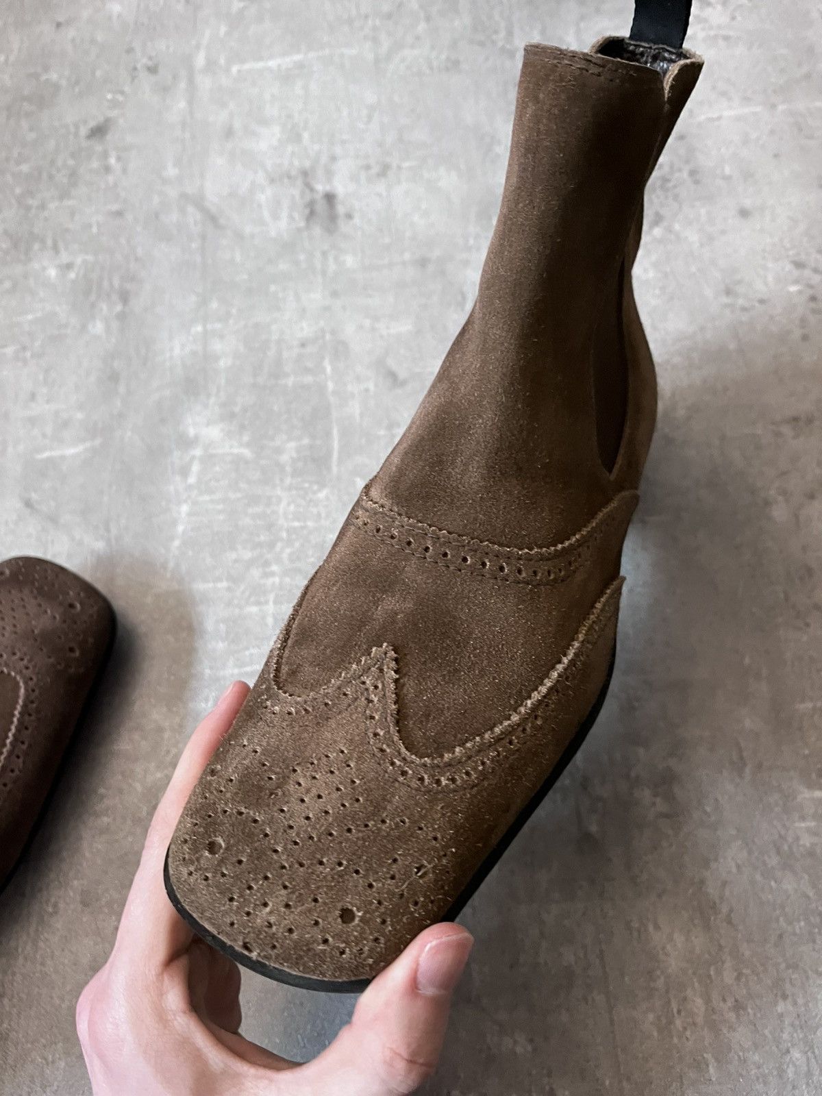 Miu Miu Miu Miu vintage chelsea boots 90s brown suede Size US 9 / EU 42 - 9 Thumbnail