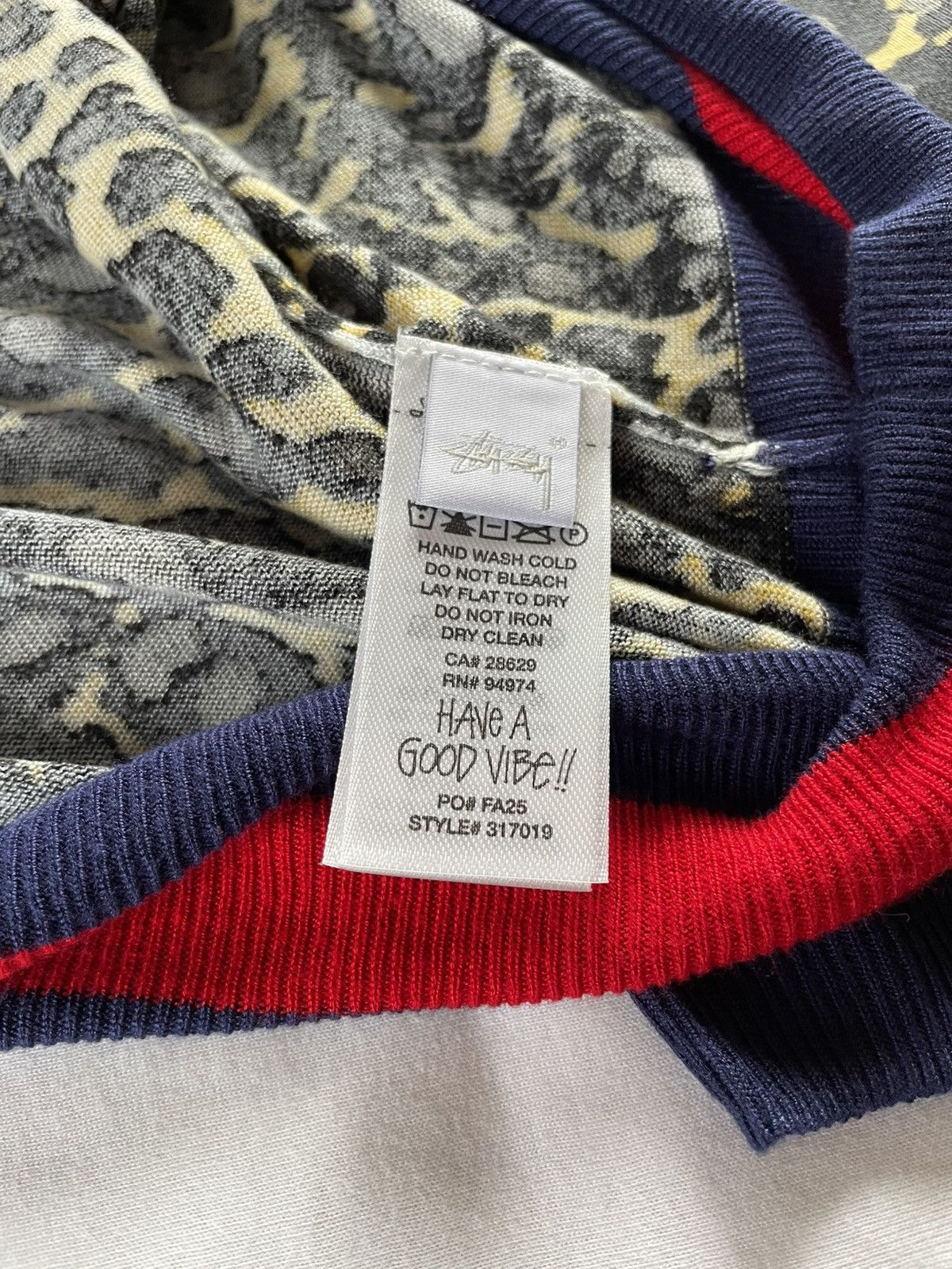 Stussy × Wales Bonner Stussy x Wales Bonner Leopard Sweater - FW25 Size US L / EU 52-54 / 3 - 13 Thumbnail