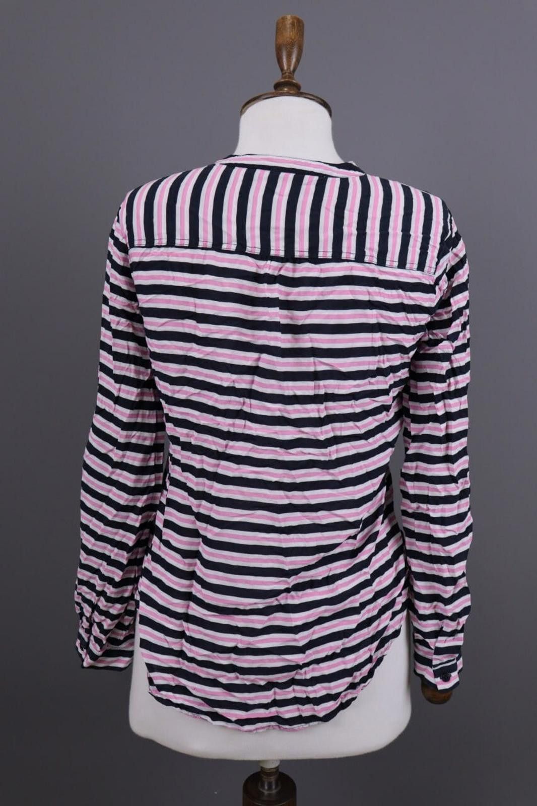 Designer Emily Van Den Bergh Multicolor Henley Blouse Shirt Sz 38 / M Size M / US 6-8 / IT 42-44 - 9 Thumbnail