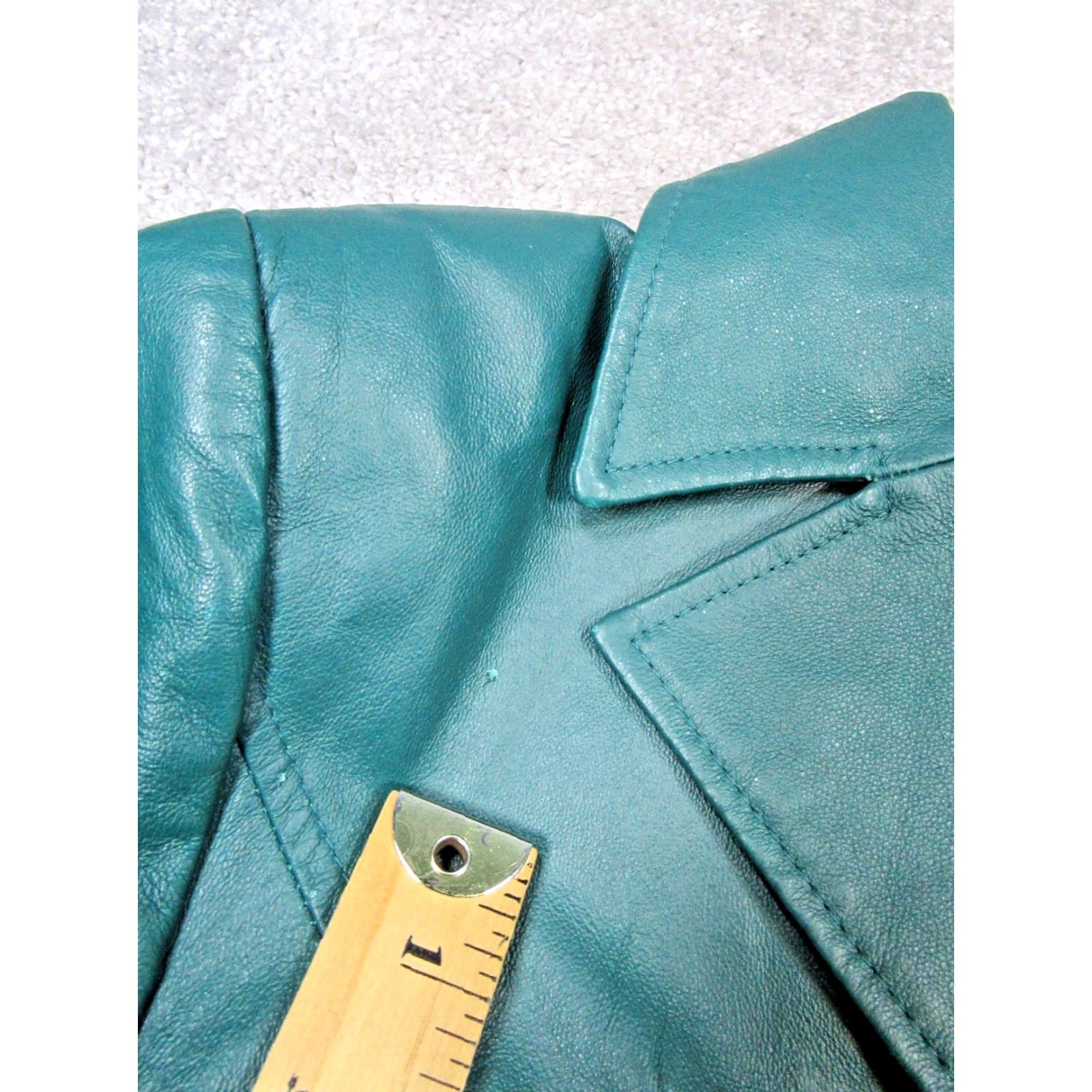 Vintage VINTAGE Jerry Lewis Jacket Small Green Leather y2k Matrix Womens Size S / US 4 / IT 40 - 5 Thumbnail