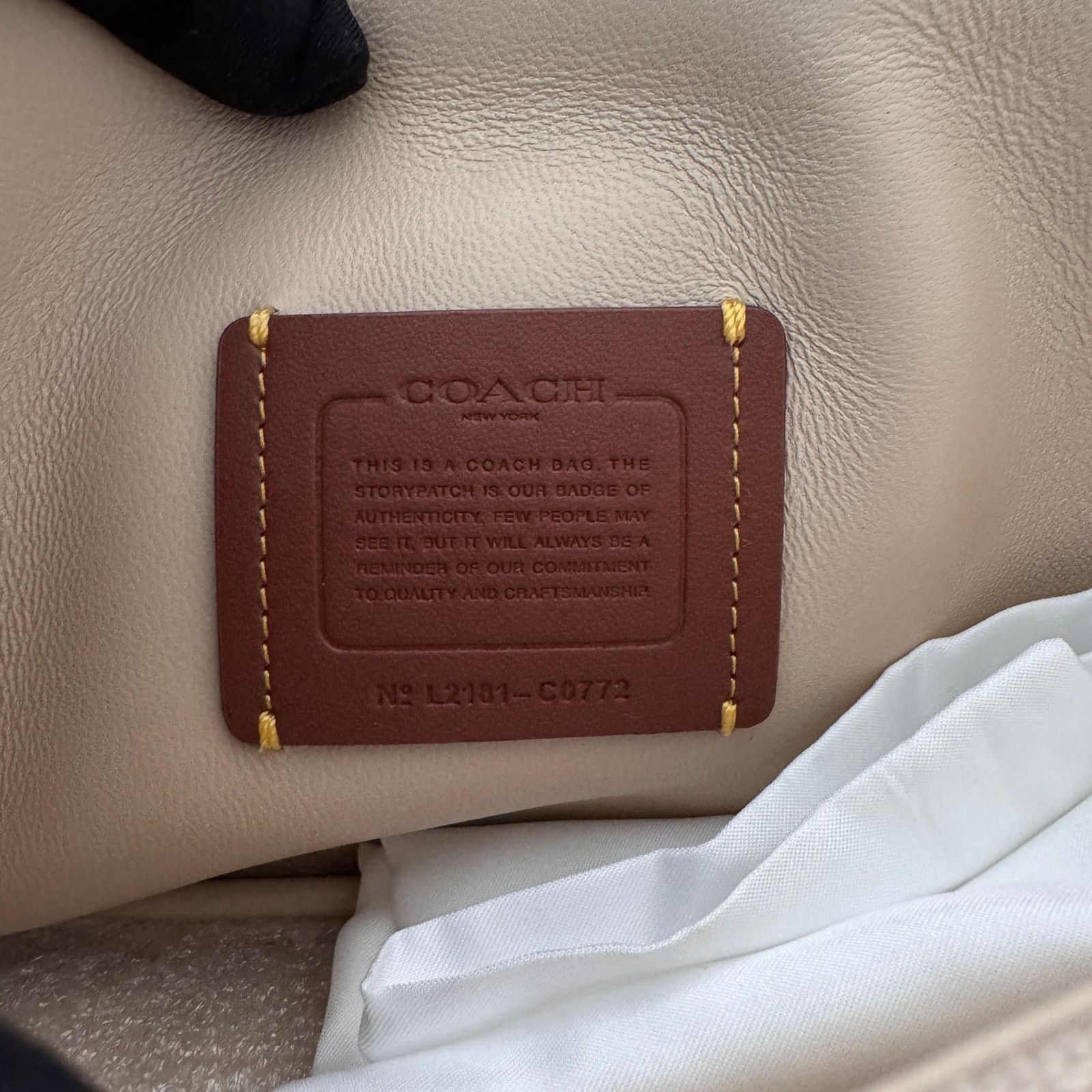 Coach Coach Pillow Tabby Shoulder Bag 26 In Ivory Style No. C0772 Size ONE SIZE - 7 Thumbnail