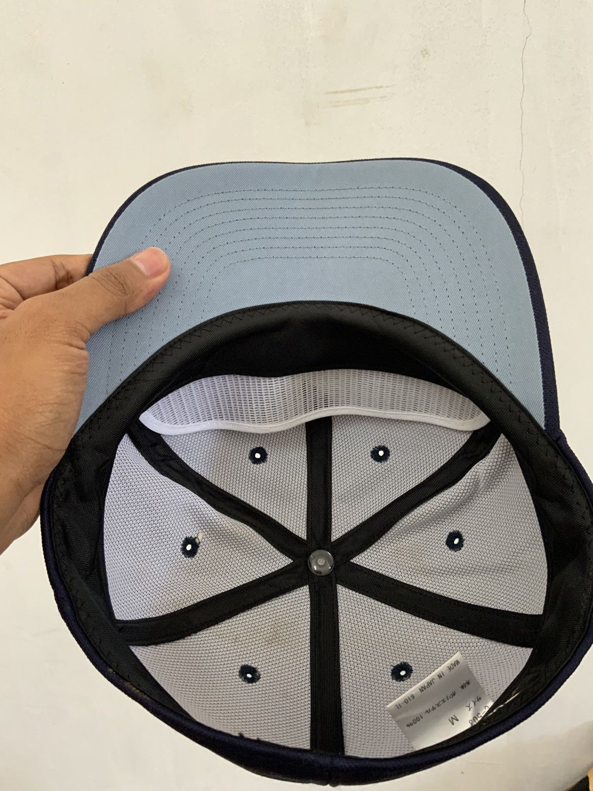 Descente Vintage Descente MY3 Indigo Japan Made Fitted Hat Size ONE SIZE - 8 Thumbnail