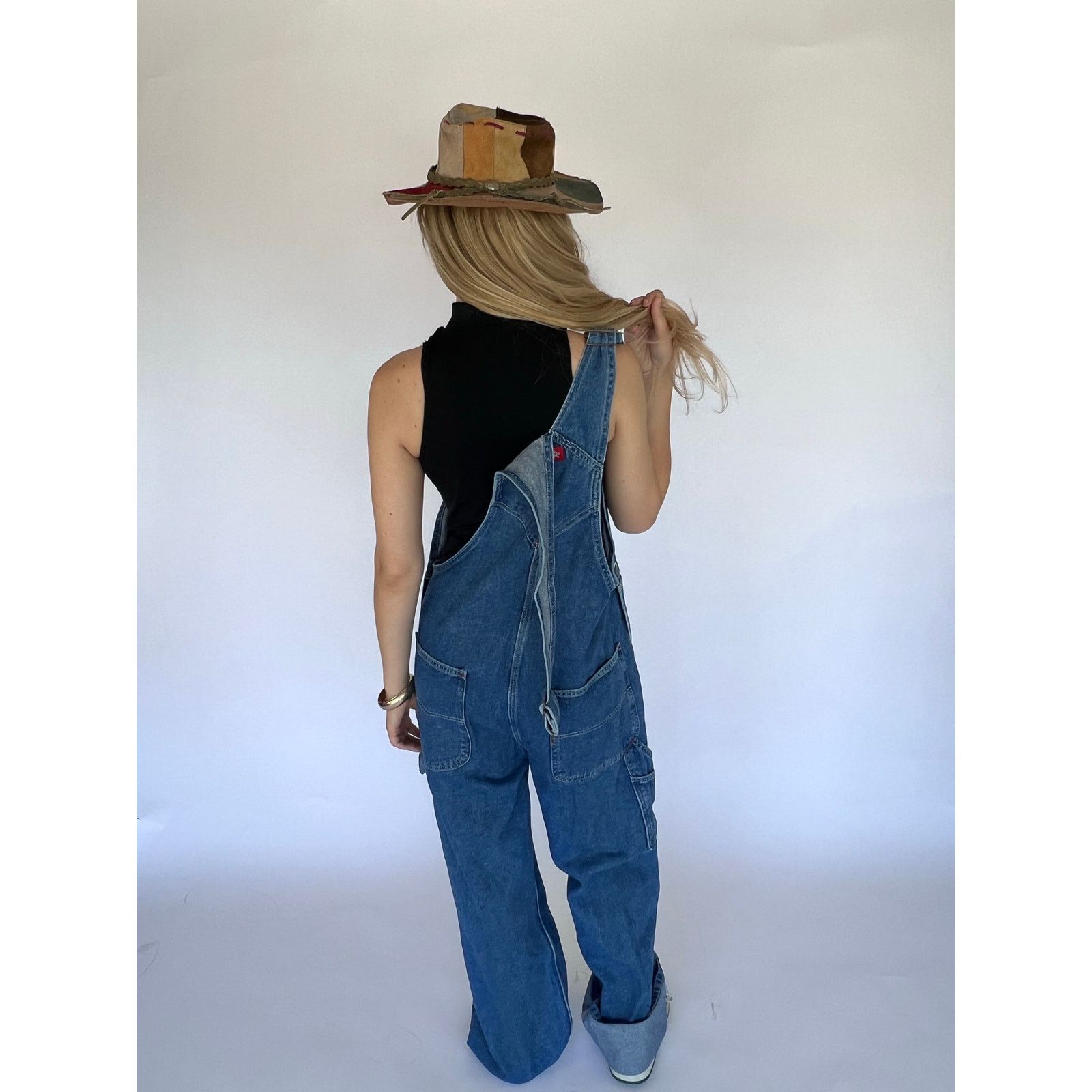 Vintage VTG Dickies Y2K Baggy Denim Overalls Skater Gorpcore Size US 38 / EU 54 - 5 Thumbnail