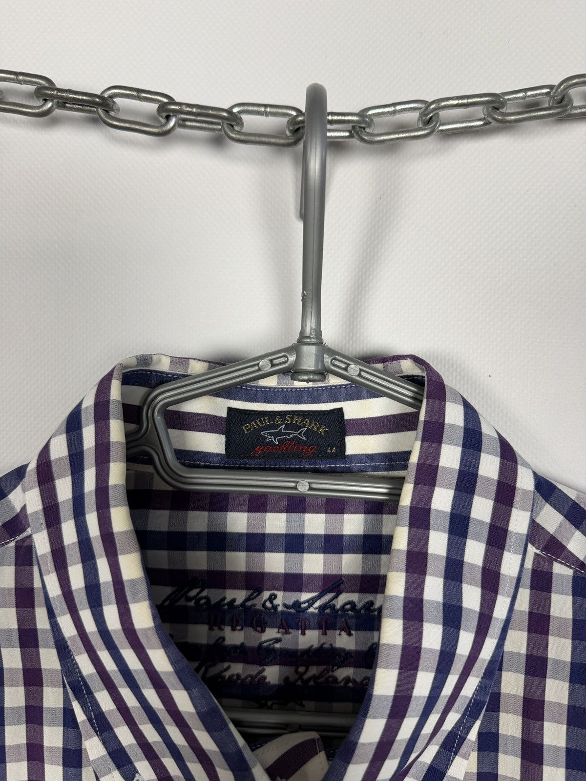 Paul & Shark Paul Shark Long Sleeve Plaid Shirt Button Up Italy Size 44 Size US XL / EU 56 / 4 - 8 Thumbnail