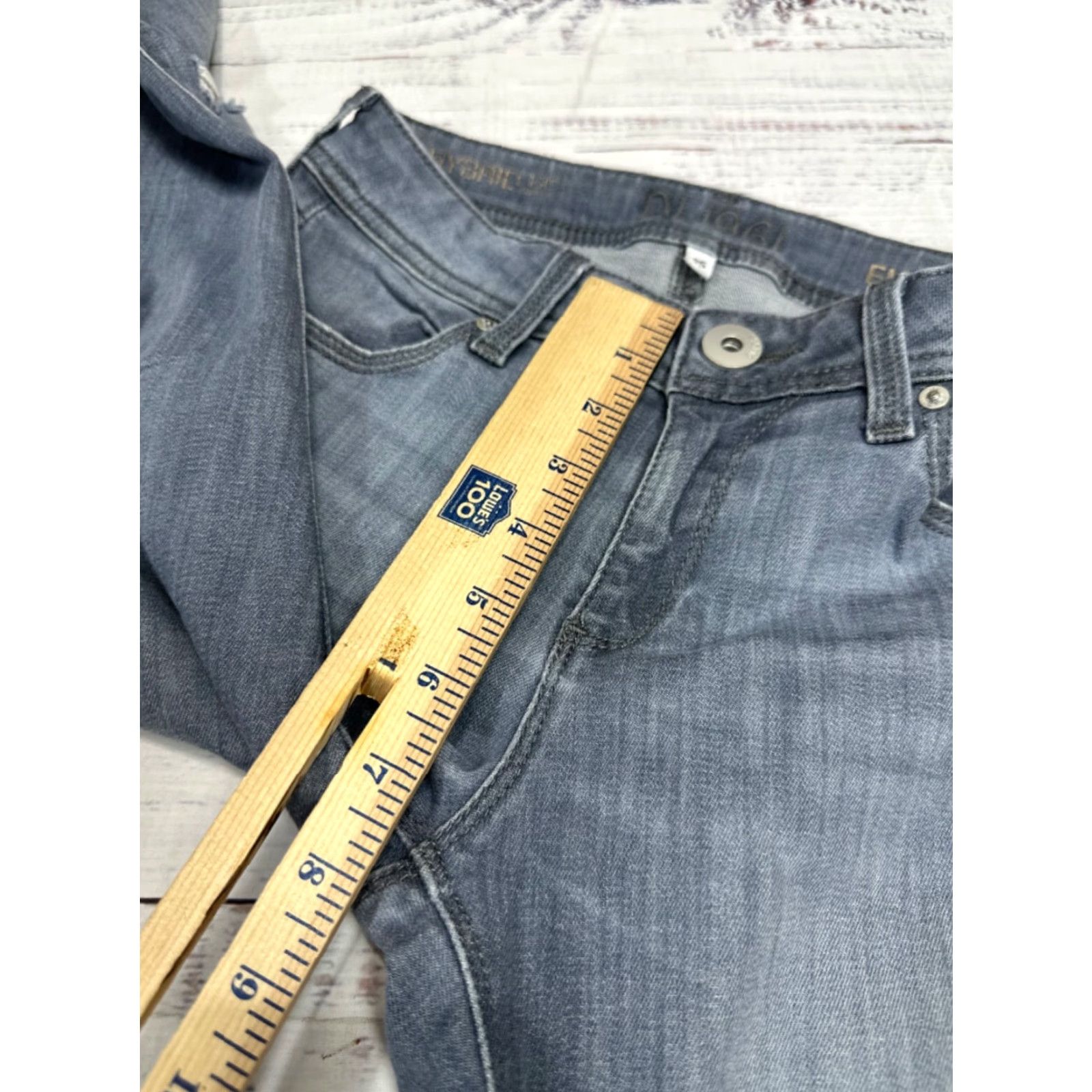 DL1961 DL1961 Emma Jeans Size 25 Blue Distressed Skinny Womens Cotton Blend Jeans Size 42" / US 20 - 4 Thumbnail