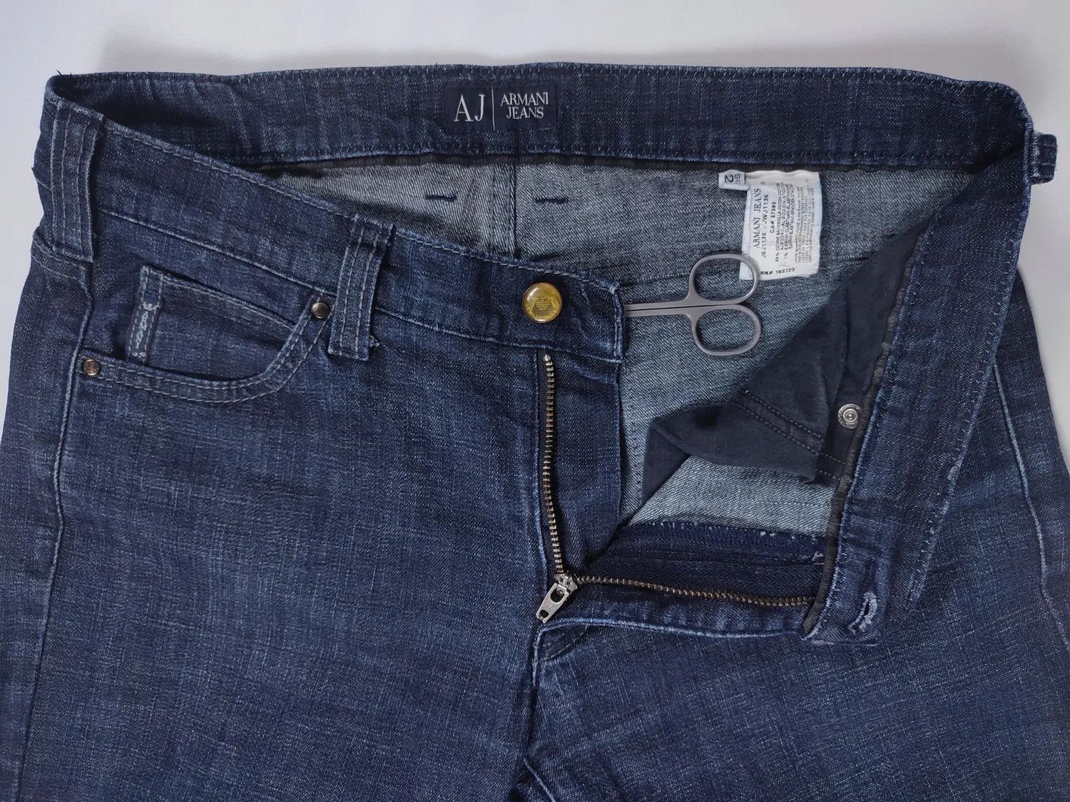 Armani Armani Jeans Stretched Indigo Slim Pants Size US 29 - 11 Thumbnail