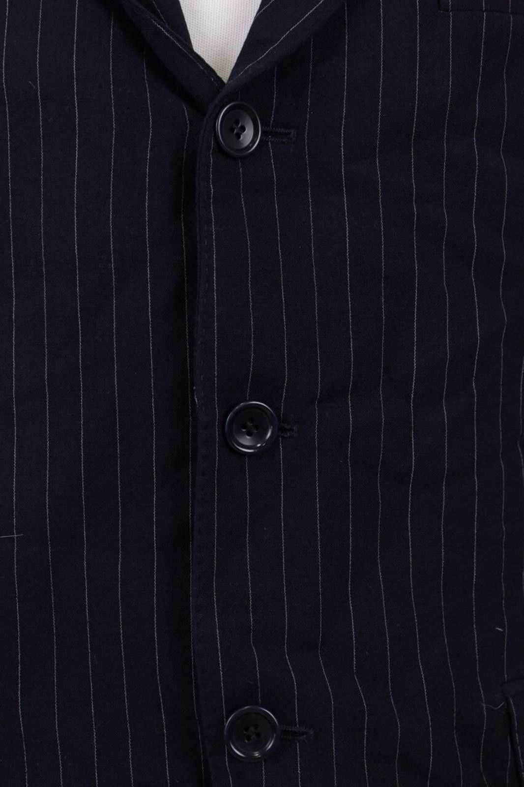 Designer Boggi Milano Black Stripe Wool Sport Coat Size EU 46 US 36 M Size 40R - 2 Thumbnail