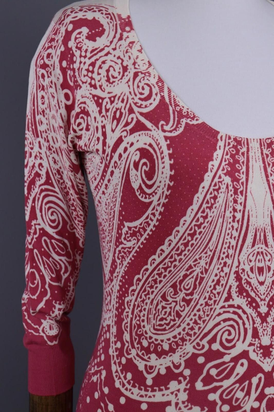 Etro Etro Milano Multicolour Paisley Silk Top Shirt Size 42 Size M / US 6-8 / IT 42-44 - 5 Thumbnail