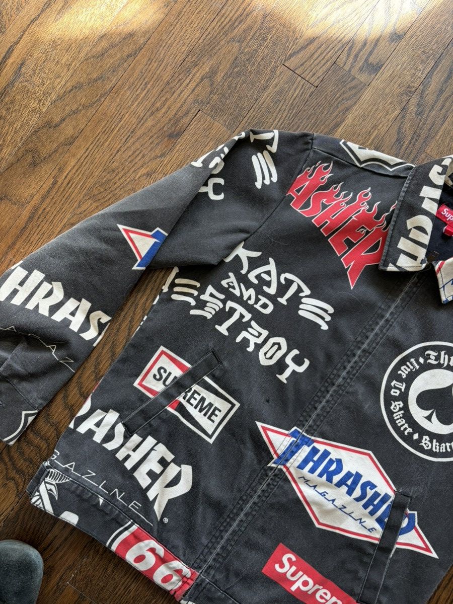 Supreme × Thrasher Supreme x thrasher all over print work jacket Size US S / EU 44-46 / 1 - 4 Thumbnail