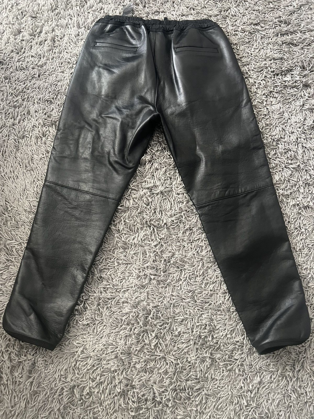 Fear of God FEAR OF GOD 7TH COLLECTION LEATHER JOGGERS Size US 34 / EU 50 - 4 Thumbnail