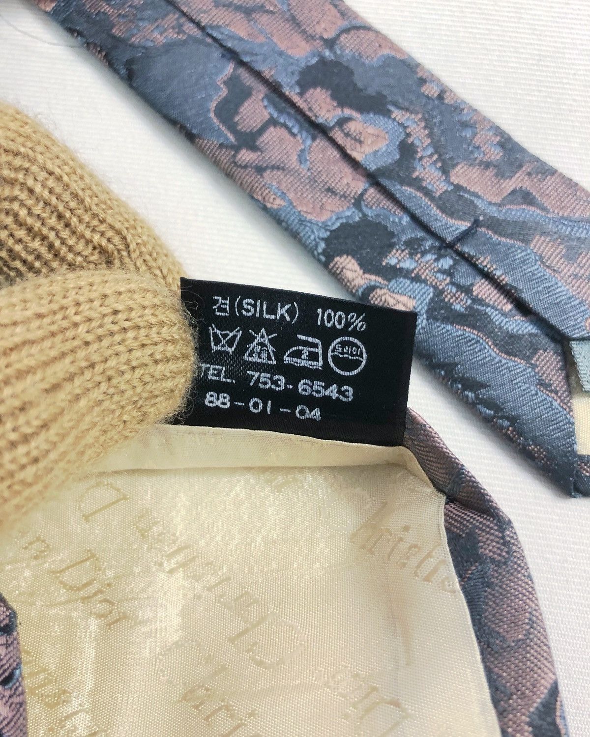 Christian Dior Monsieur Rare Vintage Christian Dior Monsieur Silk Tie Size ONE SIZE - 8 Thumbnail