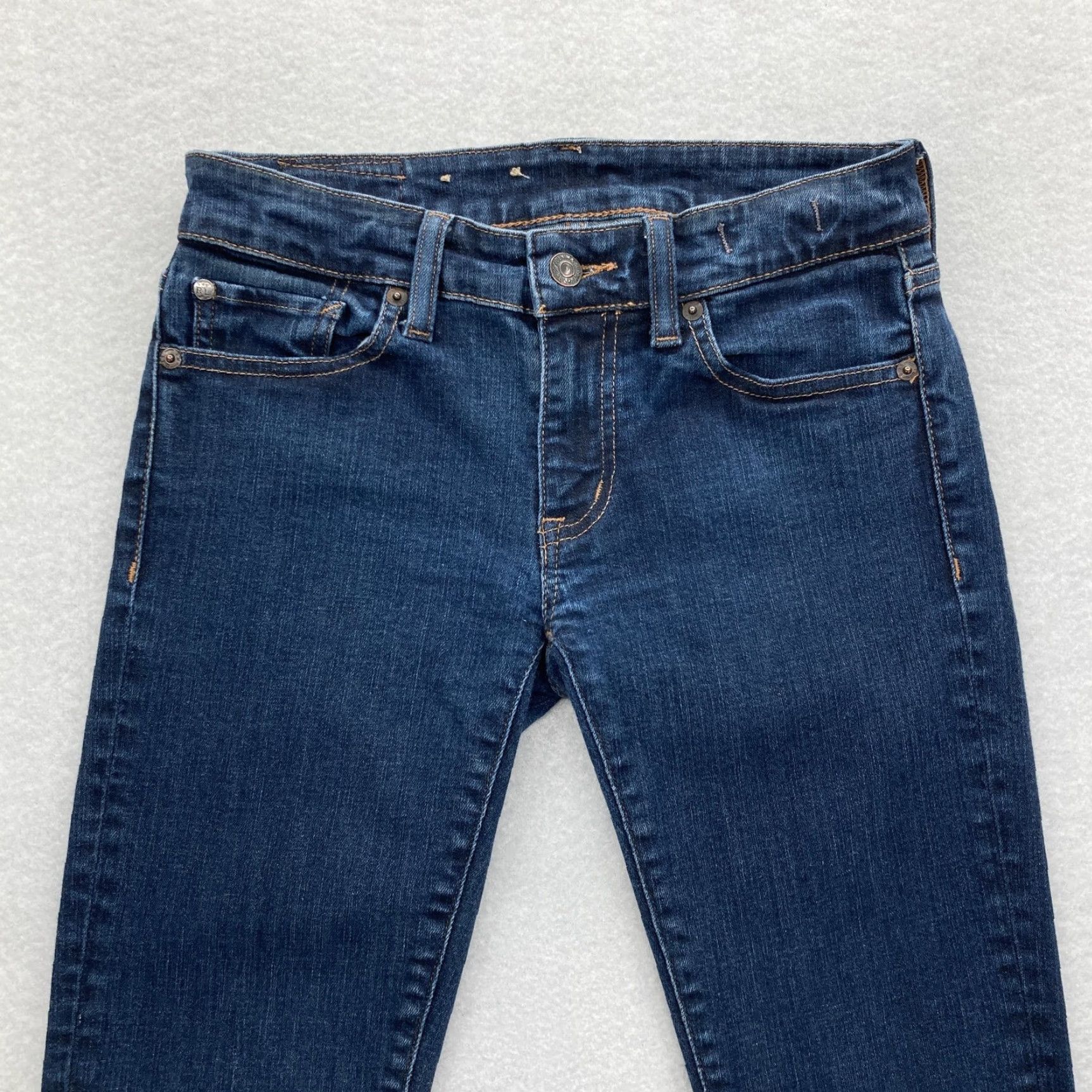 Vintage Denim & Supply Ralph Lauren Jeans Womens Skinny 26x30 Blue Dark Wash Stretch Denim Slim Mid Rise Zip 5-Pocket Size 26" / US 2 / IT 38 - 3 Thumbnail