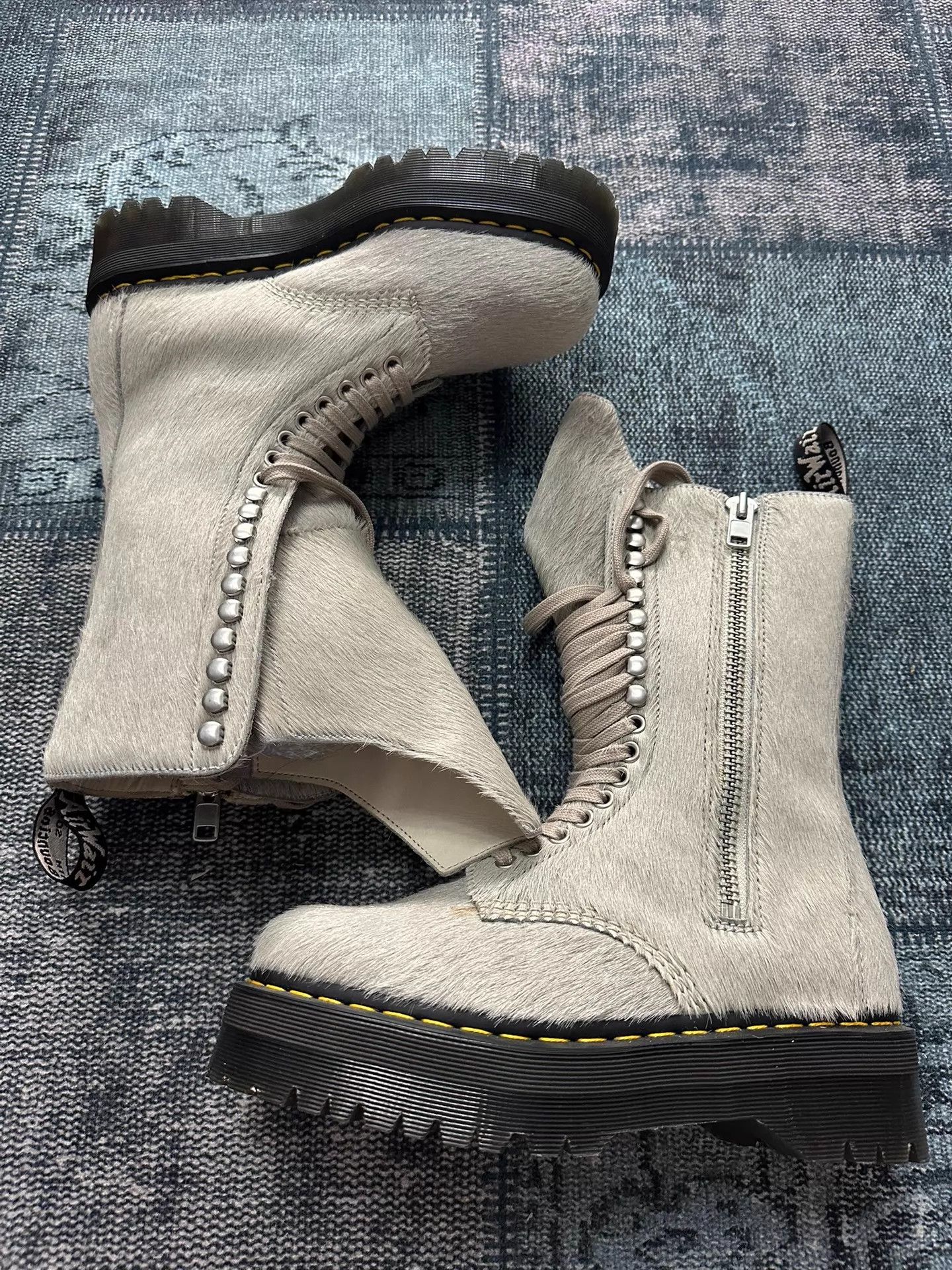 Rick Owens Rick Owens x Dr. Martens Horsehair Riding 41,42 New Size US 8 / EU 41 - 1 Thumbnail
