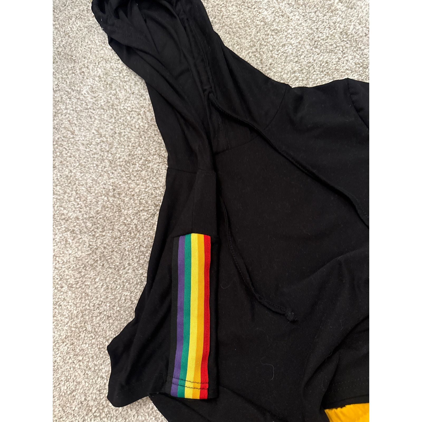 Feathers Feathers 2-Piece Rainbow Sleeve Hoodie w/Tracksuit Pants, L Size 32" / US 10 / IT 46 - 5 Thumbnail