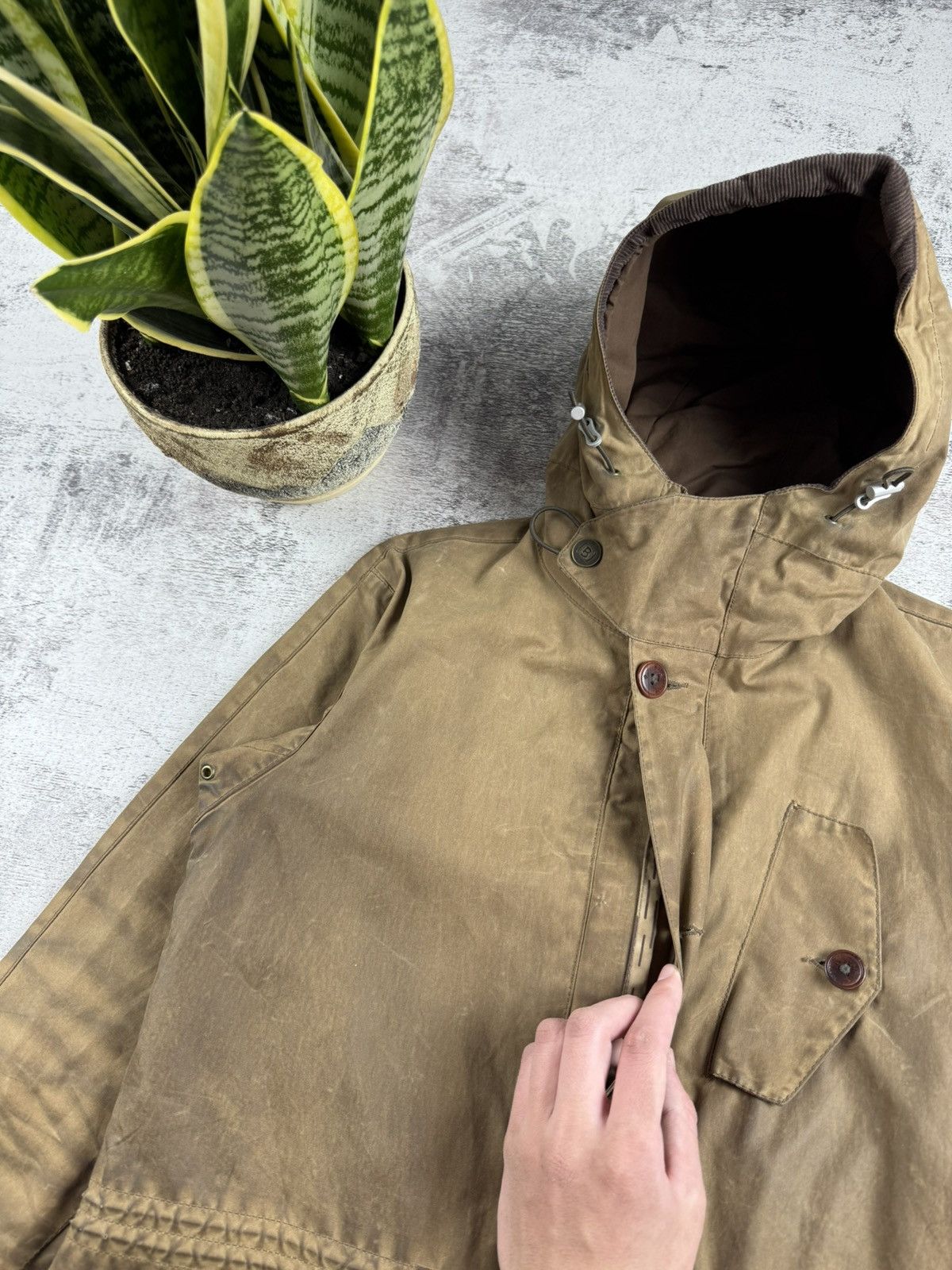 Barbour Men Barbour Dept B Summer Parka Olive 90S Small Jacket Coat Size US S / EU 44-46 / 1 - 12 Thumbnail