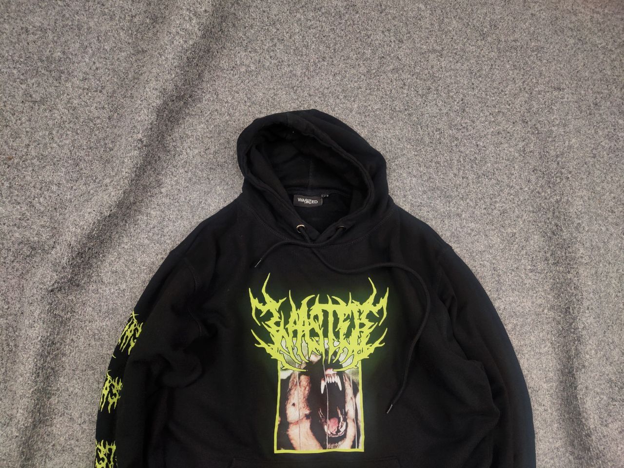 Wasted Paris Wasted Fearless Dog Logo Black Oversized Hoodie Y2K Style Size US S / EU 44-46 / 1 - 3 Thumbnail