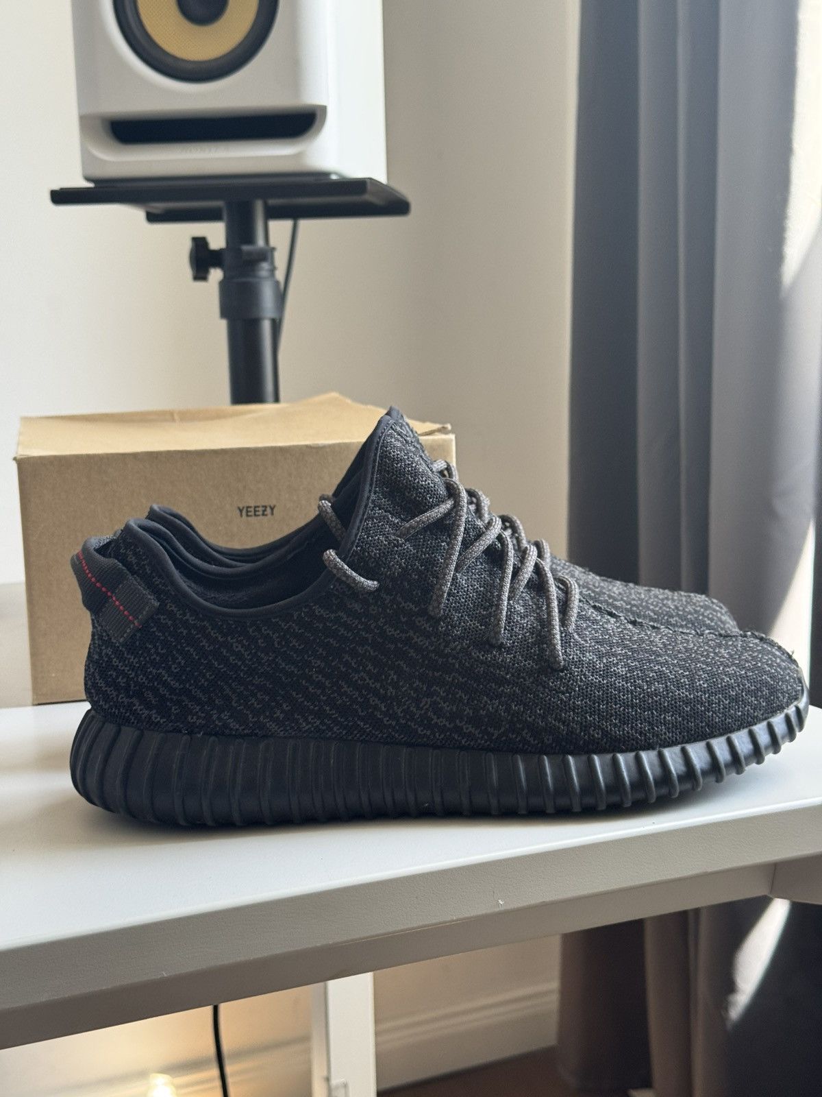 Adidas × Kanye West Yeezy 350 Pirate Black (2016) 13 Size US 13 / EU 46 - 1 Thumbnail