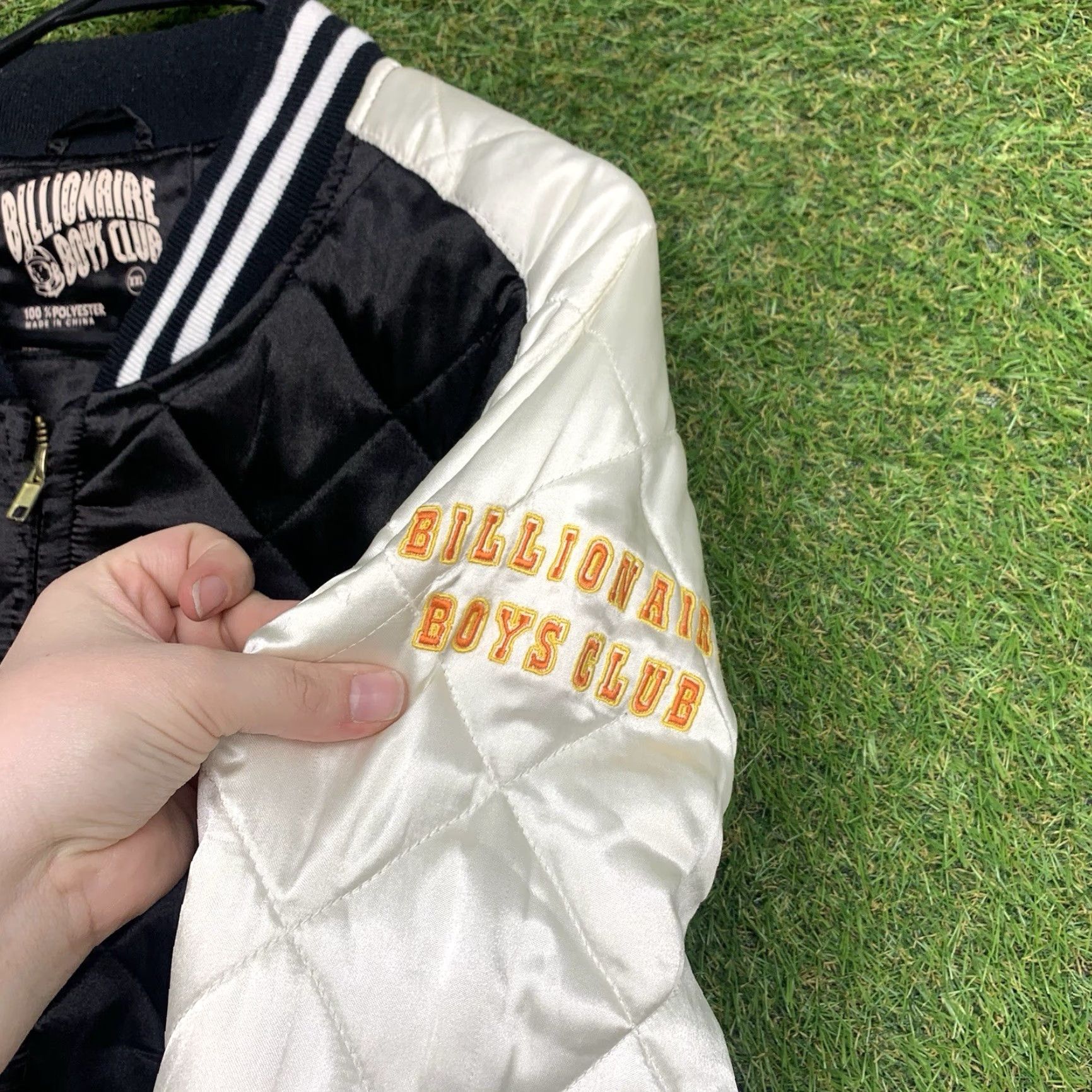 Billionaire Boys Club VINTAGE Billionaire Boys Club Satin Jacket Mens 2XL Quilted Varsity Space Casino Jacket Size US XXL / EU 58 / 5 - 5 Thumbnail