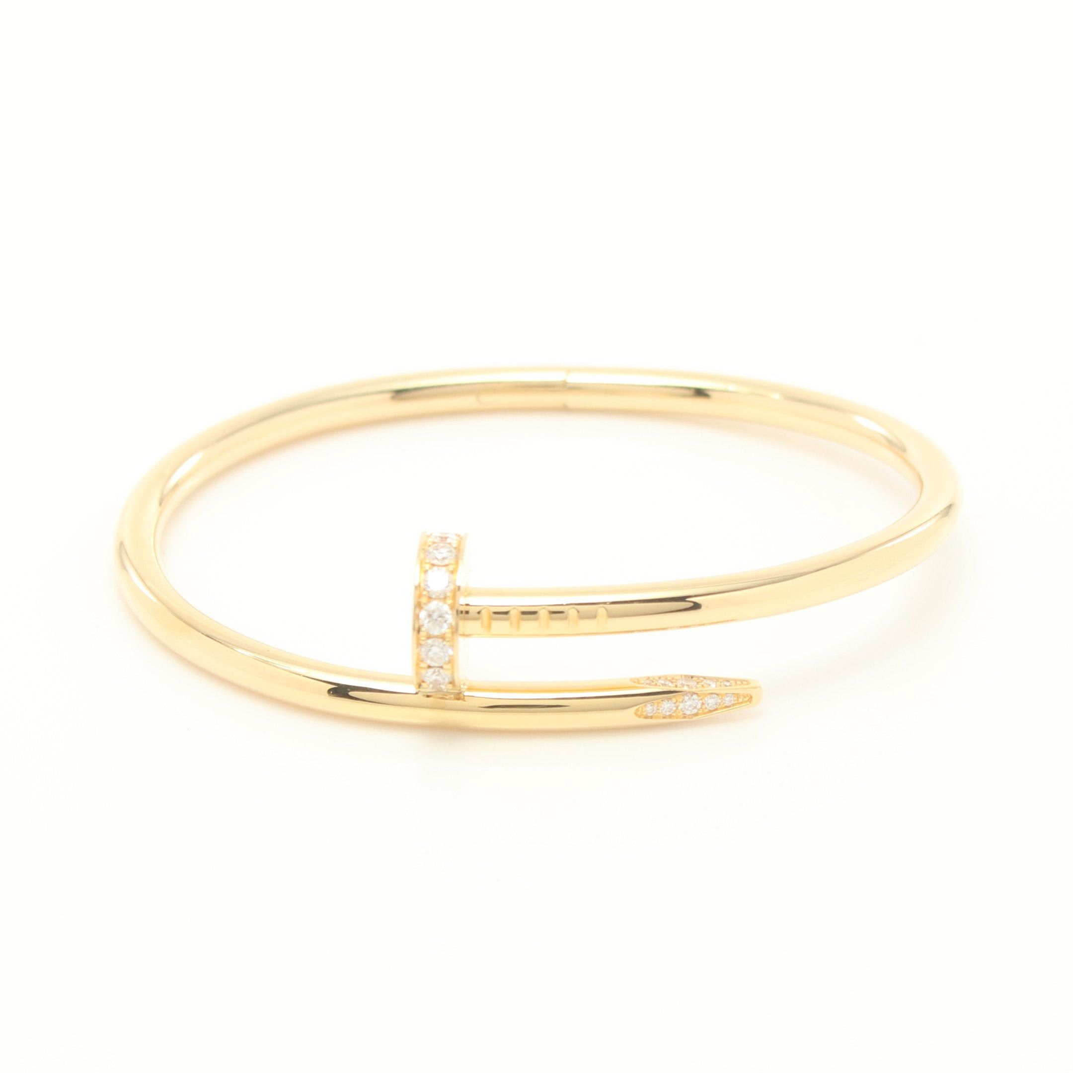 image of Cartier Justo Ann Kuru Bracelet K18Yg Diamond Yellow Gold, Women's