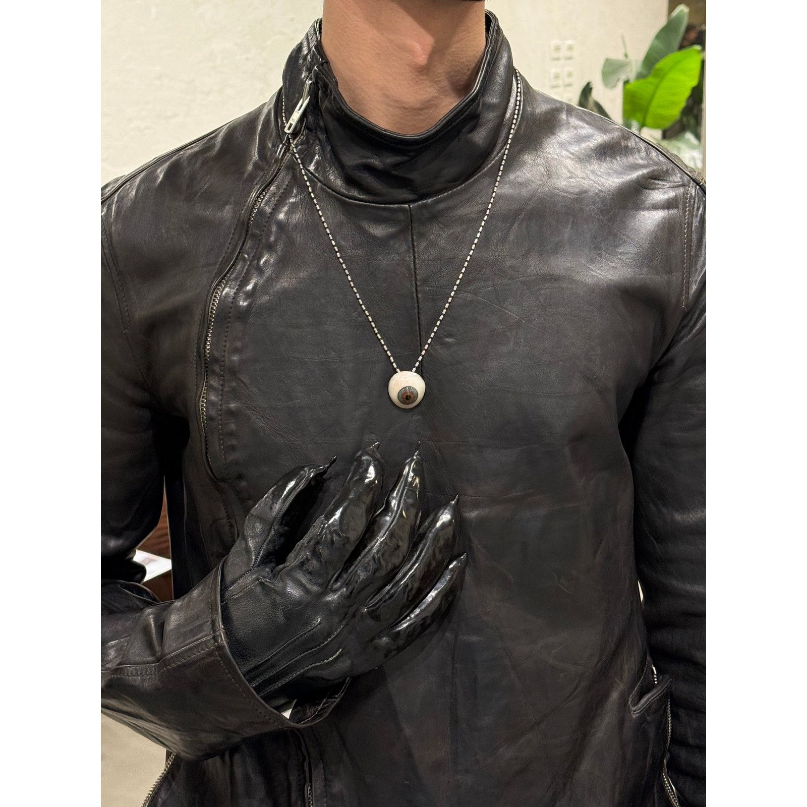 Carol Christian Poell Carol Christian Poell drip leather gloves Size ONE SIZE - 1 Thumbnail