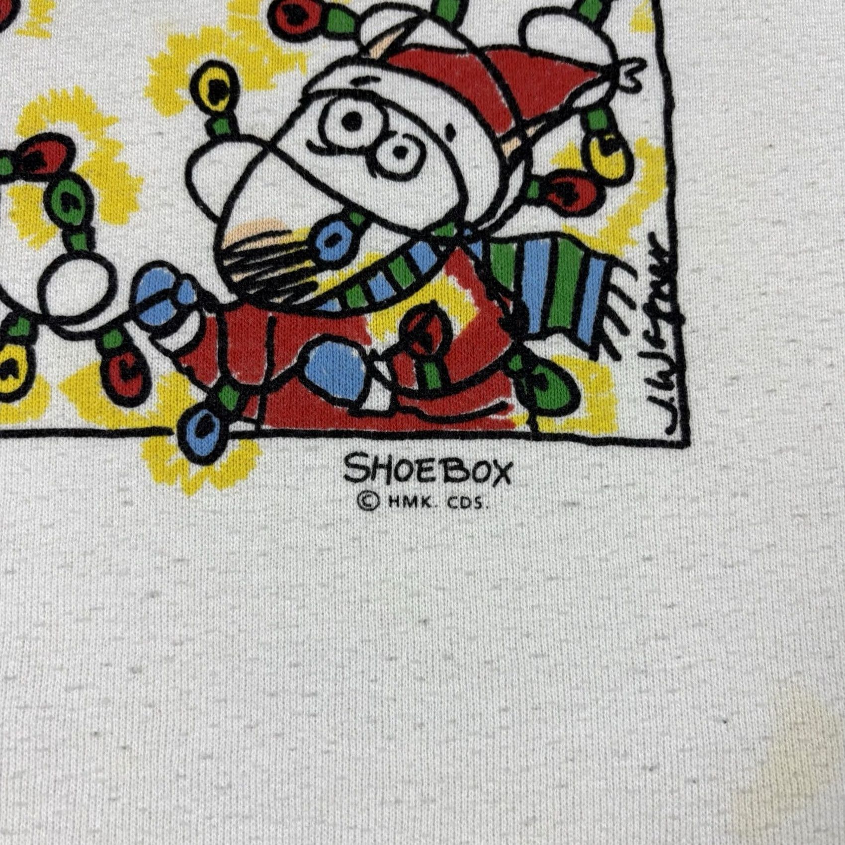 Vintage VINTAGE 90s Funny Christmas Quote Pullover Crewneck Sweatshirt Adult XL White Cotton Fleece Graphic Print Ghost 90s Men Mens Size US XL / EU 56 / 4 - 4 Thumbnail