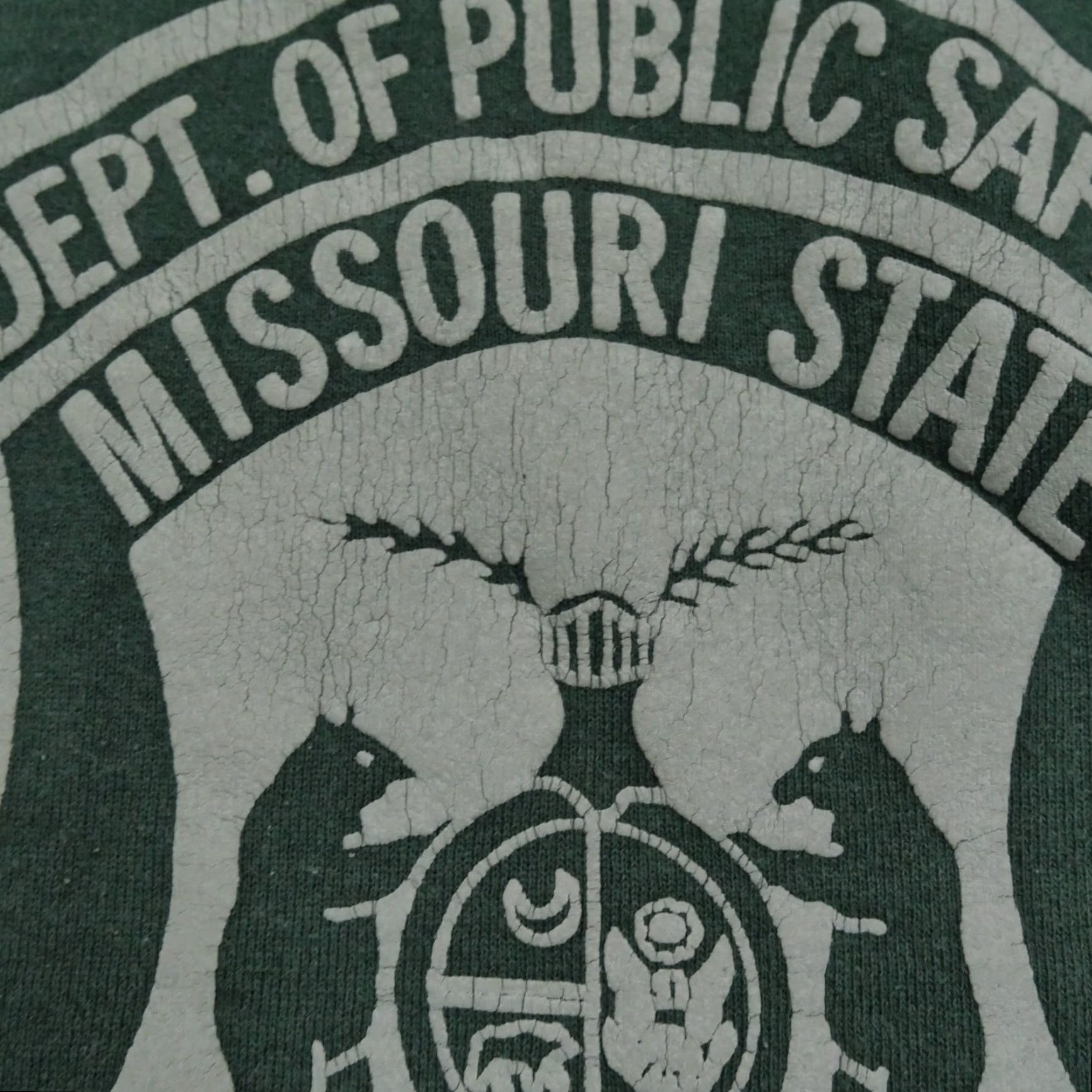 Fruit Of The Loom VINTAGE Fire Marshal Sweatshirt Men Large Green Pullover Missouri Department 90s Nike Size US L / EU 52-54 / 3 - 3 Thumbnail