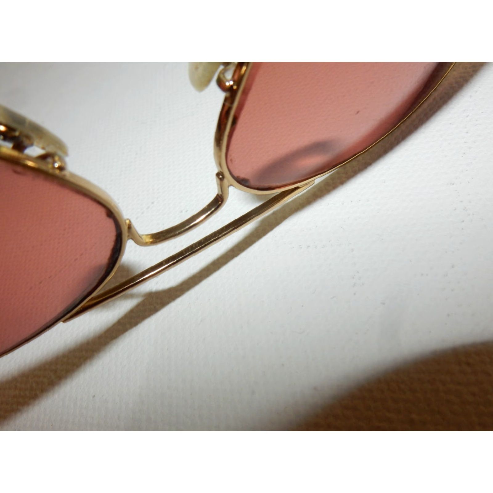 Vintage VINTAGE Ray-Ban Sunglasses Frames Only 58 14 3025 Gold Men Adult 58mm Protection U.S. 90s? Size ONE SIZE - 6 Thumbnail