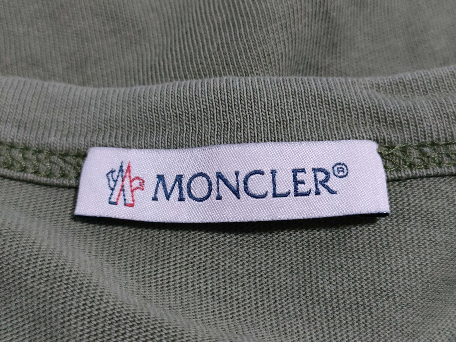 Moncler Vintage Moncler Olive Logo T-Shirt Size 3XL / US 20-22 - 5 Thumbnail