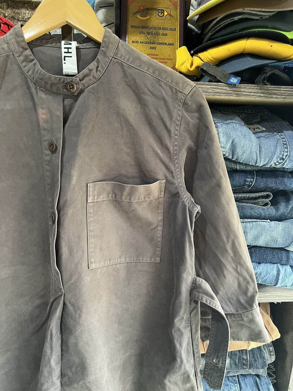 Margaret Howell 🔥Vintage Sun Faded Margaret Howell Half Button Long Jacket Size M / US 6-8 / IT 42-44 - 6 Thumbnail
