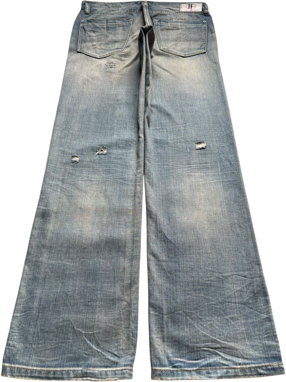 Japanese Brand Vintage Japanese Brand Rusty Mud Wash Distress Baggy Jeans Size US 34 / EU 50 - 2 Thumbnail