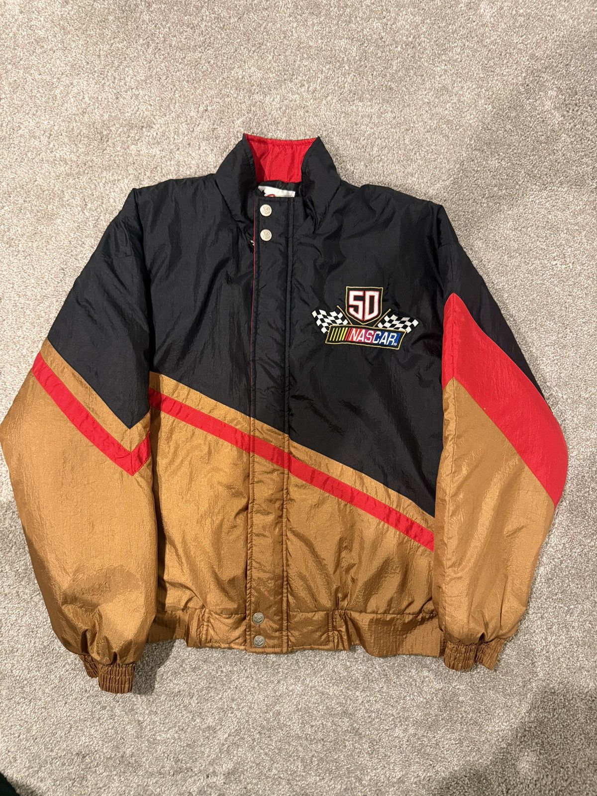 Chase Authentics Vintage 50th Anniversary Nascar Jacket Size US L / EU 52-54 / 3 - 1 Thumbnail