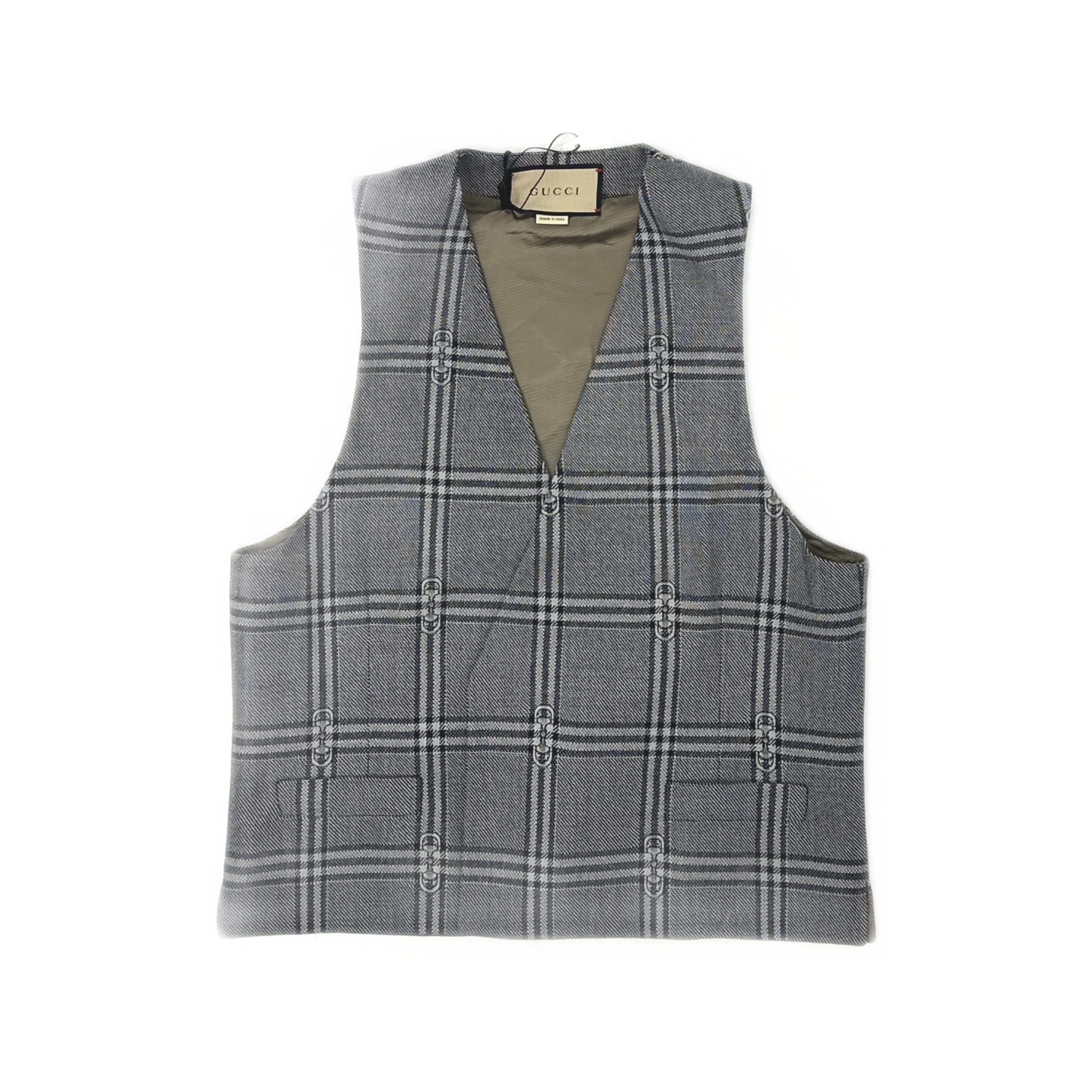 Gucci Gucci Plaid Wool Vest Size 38R Size 38R - 1 Thumbnail
