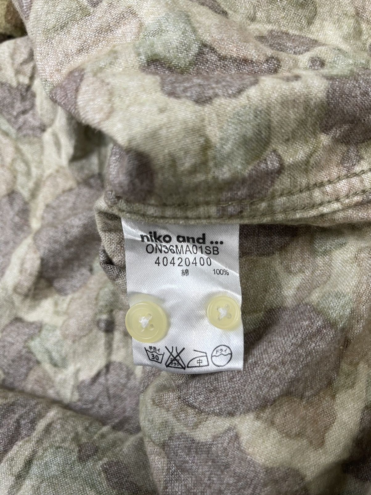 Japanese Brand Vintage Niko And Camouflage Full Print Shirt Streetwear Size US L / EU 52-54 / 3 - 10 Thumbnail
