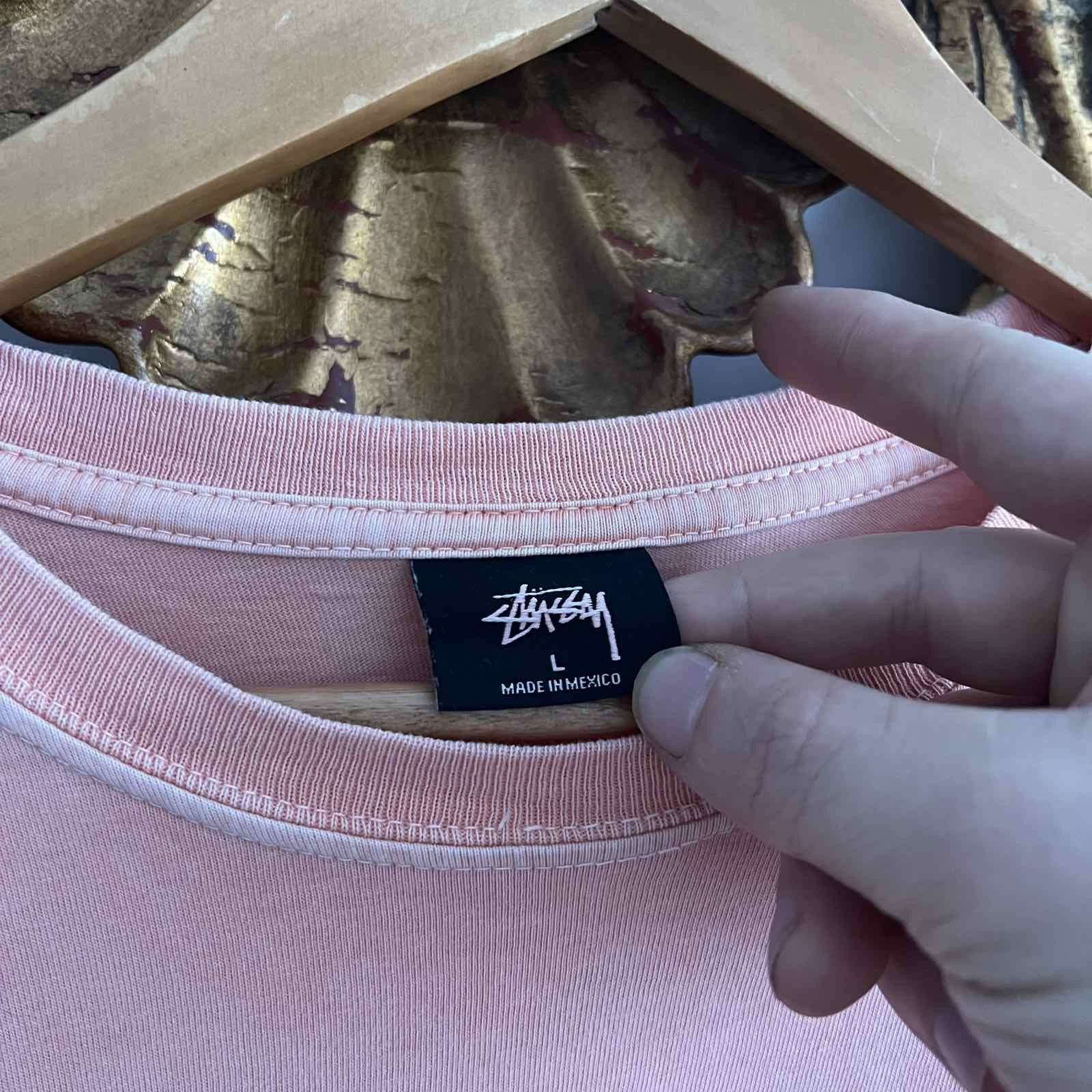 Stussy Stussy Orange Tee Sz L Size US L / EU 52-54 / 3 - 6 Thumbnail