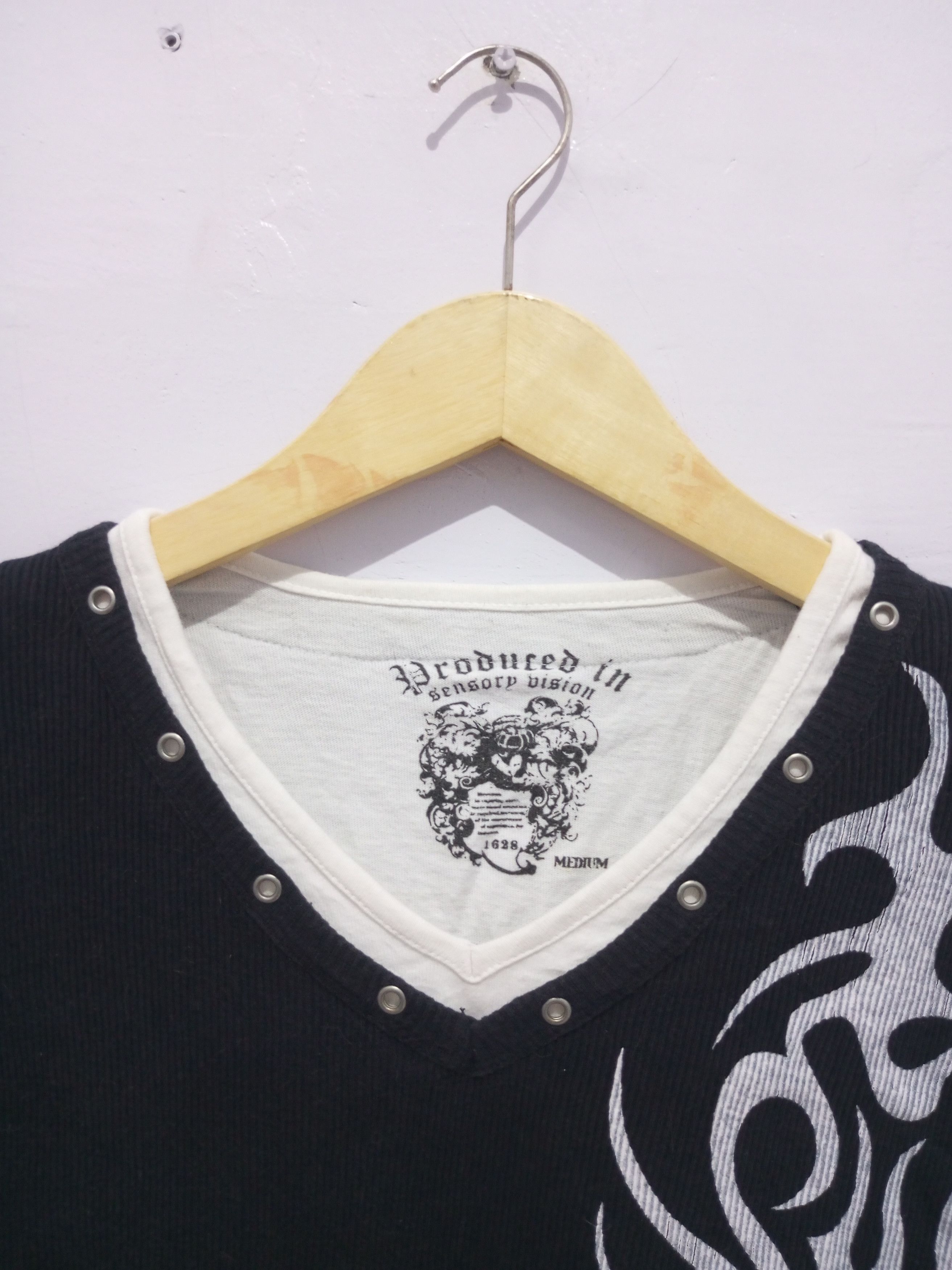 If Six Was Nine × Japanese Brand × Le Grande Bleu (L.G.B.) Japan sensory division poem double layer tribal Long sleeve Size US M / EU 48-50 / 2 - 3 Thumbnail