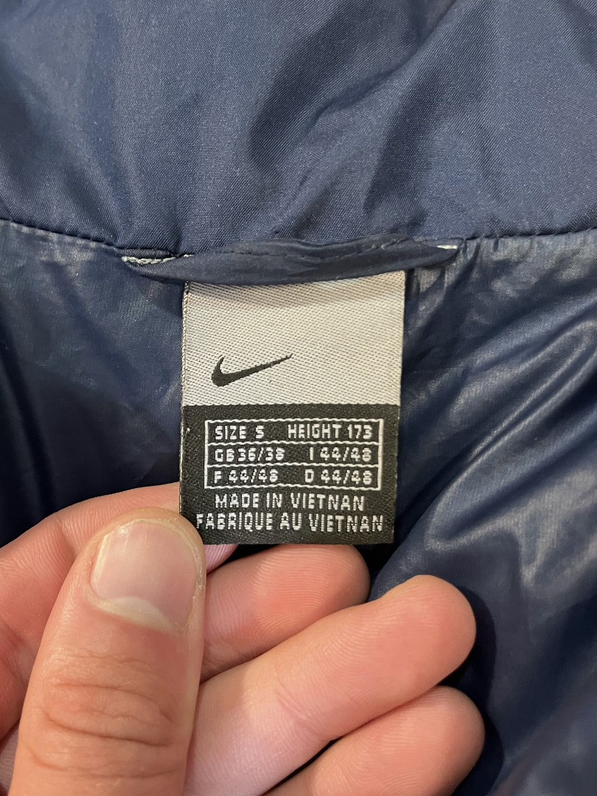 Nike Vintage Nike Down Puffer Jacket Blue Mini Swoosh Y2K 90s S Size US S / EU 44-46 / 1 - 5 Thumbnail