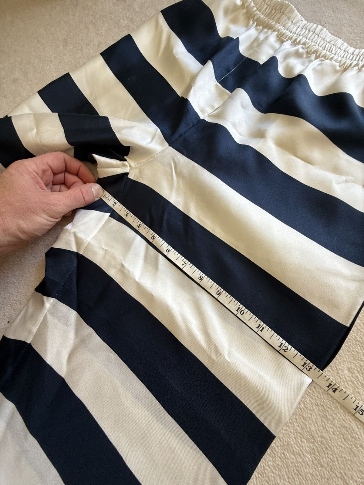 Dolce & Gabbana Dloce & Gabbana silk stripe sailor pants blue white 😍😍😍 Size US 30 / EU 46 - 8 Thumbnail