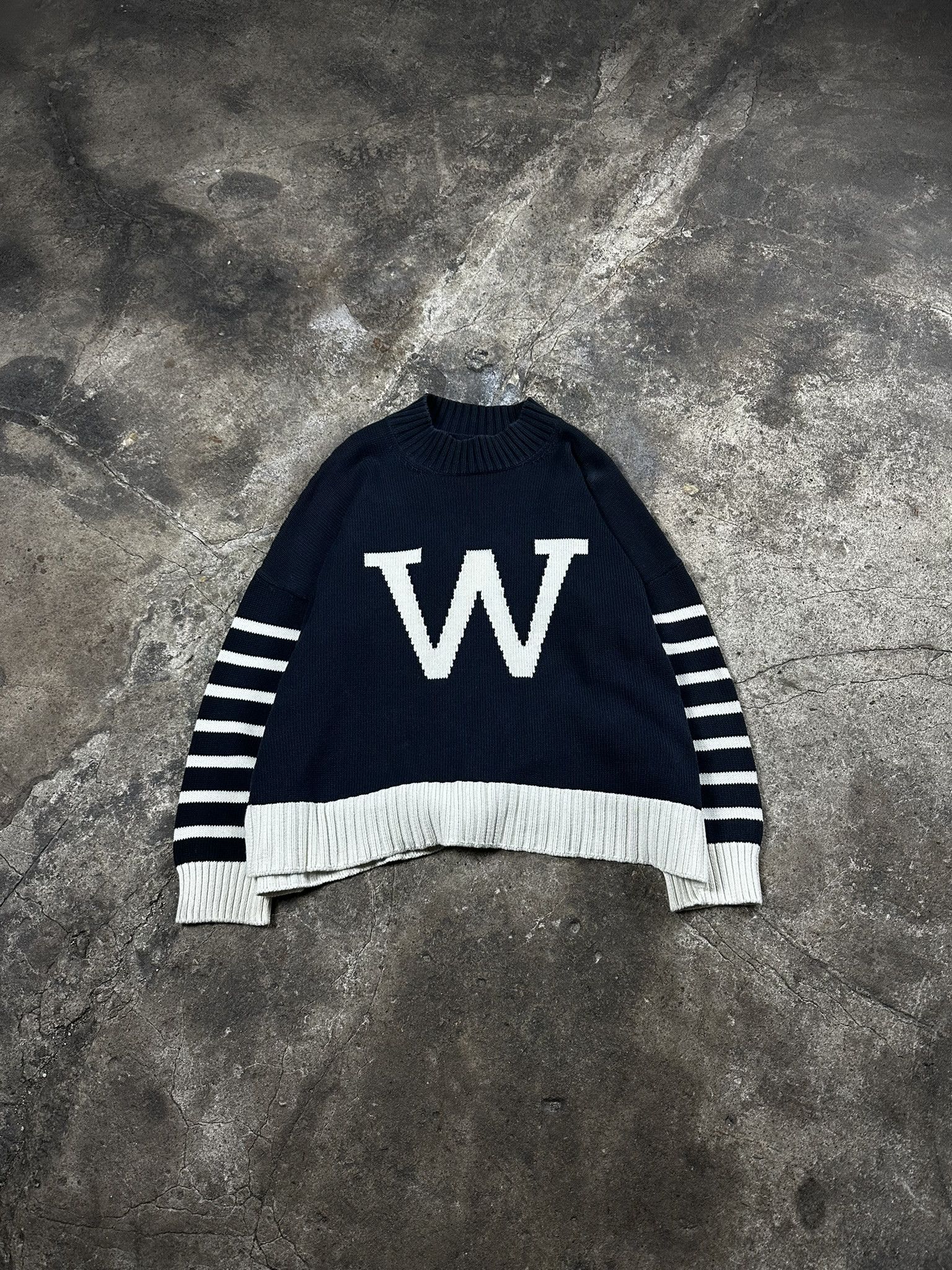 Weekend Max Mara Weekend Max Mara Cotton Knit Sweater Navy Size S / US 4 / IT 40 - 1 Thumbnail
