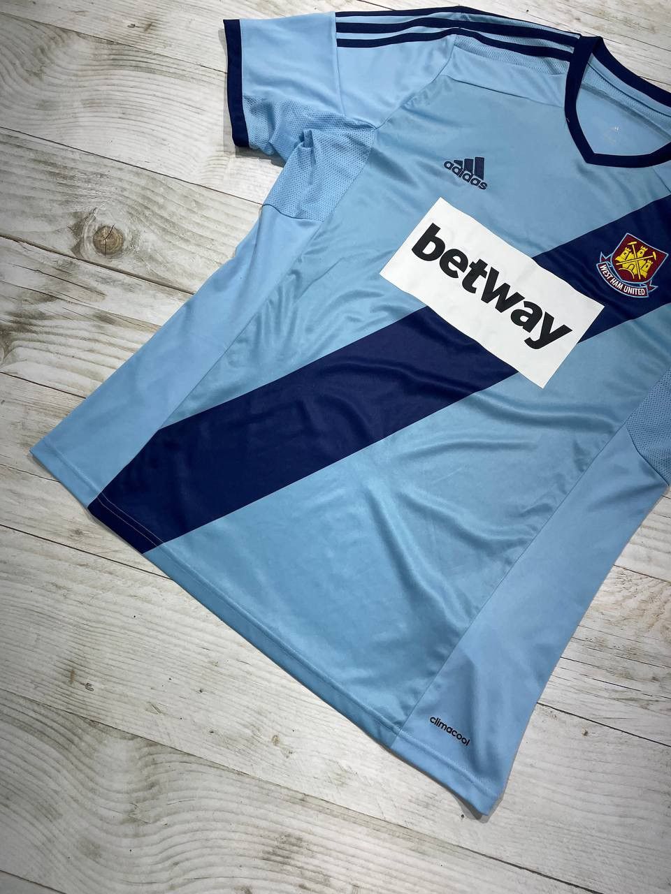 Adidas Adidas West Ham United 2014 2015 Away Shirt Soccer Jersey Size US L / EU 52-54 / 3 - 3 Thumbnail